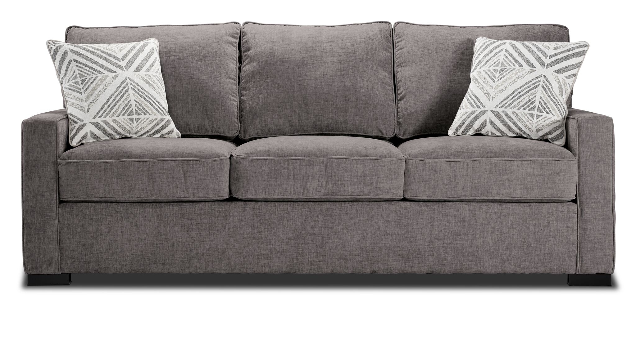 Charlotte Full Size Convertible Sofa Bed in Smoke Gray - Perfect for Small Spaces, Guest Rooms & Apartments