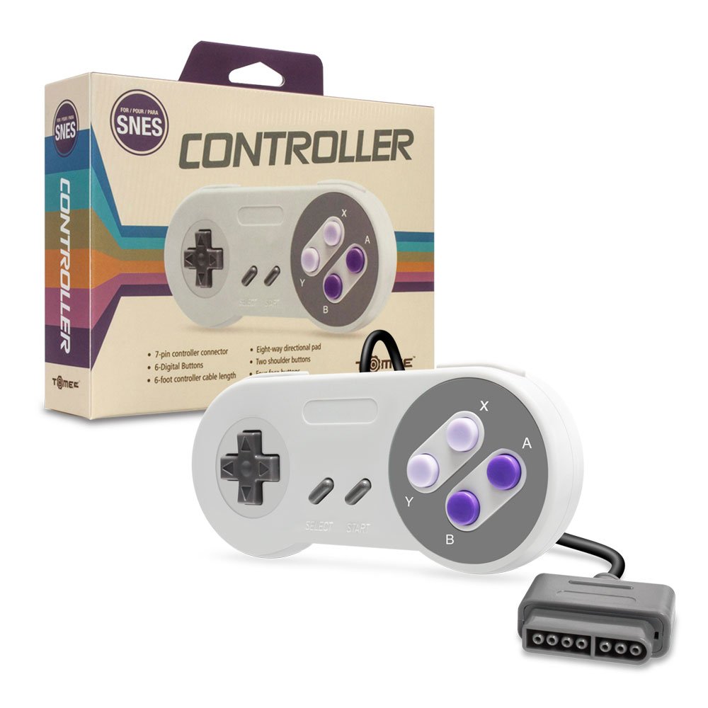 Original SNES Controller - Classic Gamepad for Super Nintendo Entertainment System - Perfect for Retro Gaming & Nostalgic Play