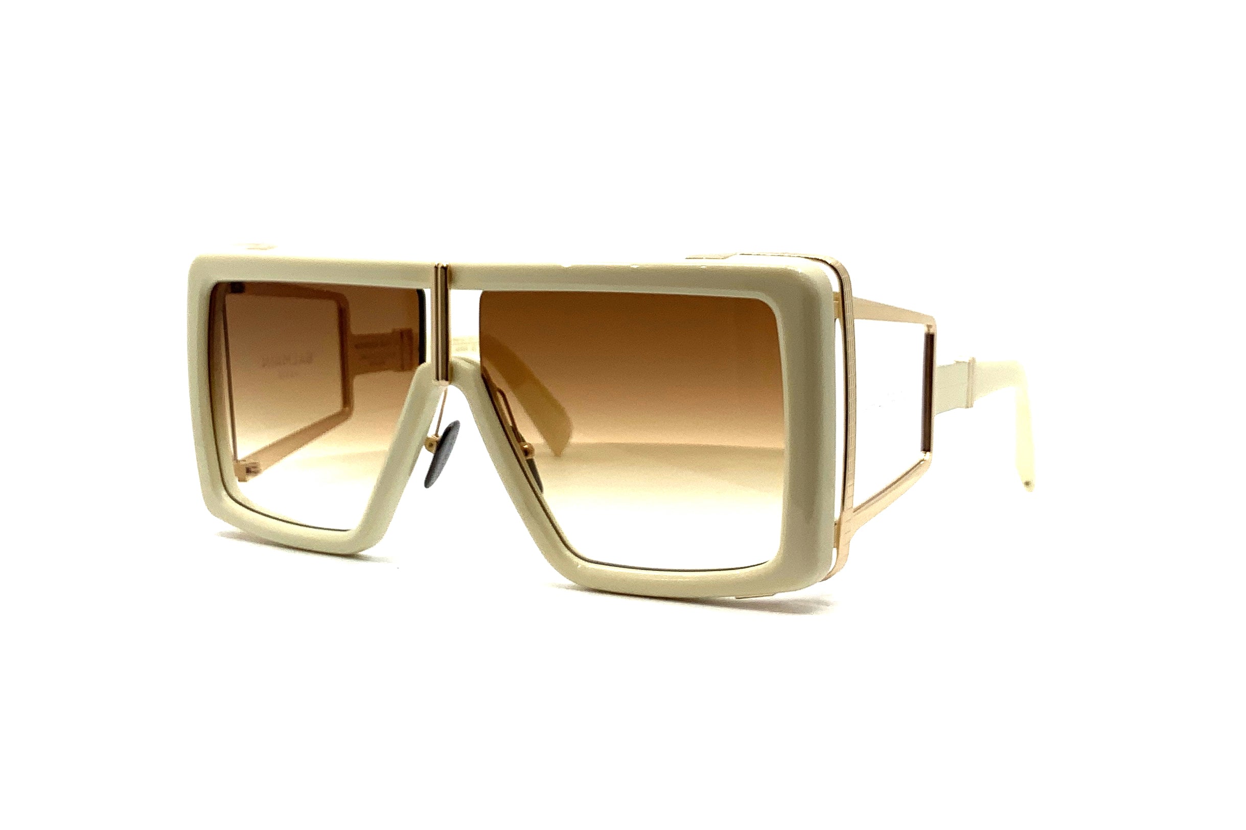 Balmain Wonder Boy II Sunglasses (Bone/Gold) - Luxury Designer Shades for Men & Women, Perfect for Outdoor Activities, Travel, and Fashion Statements