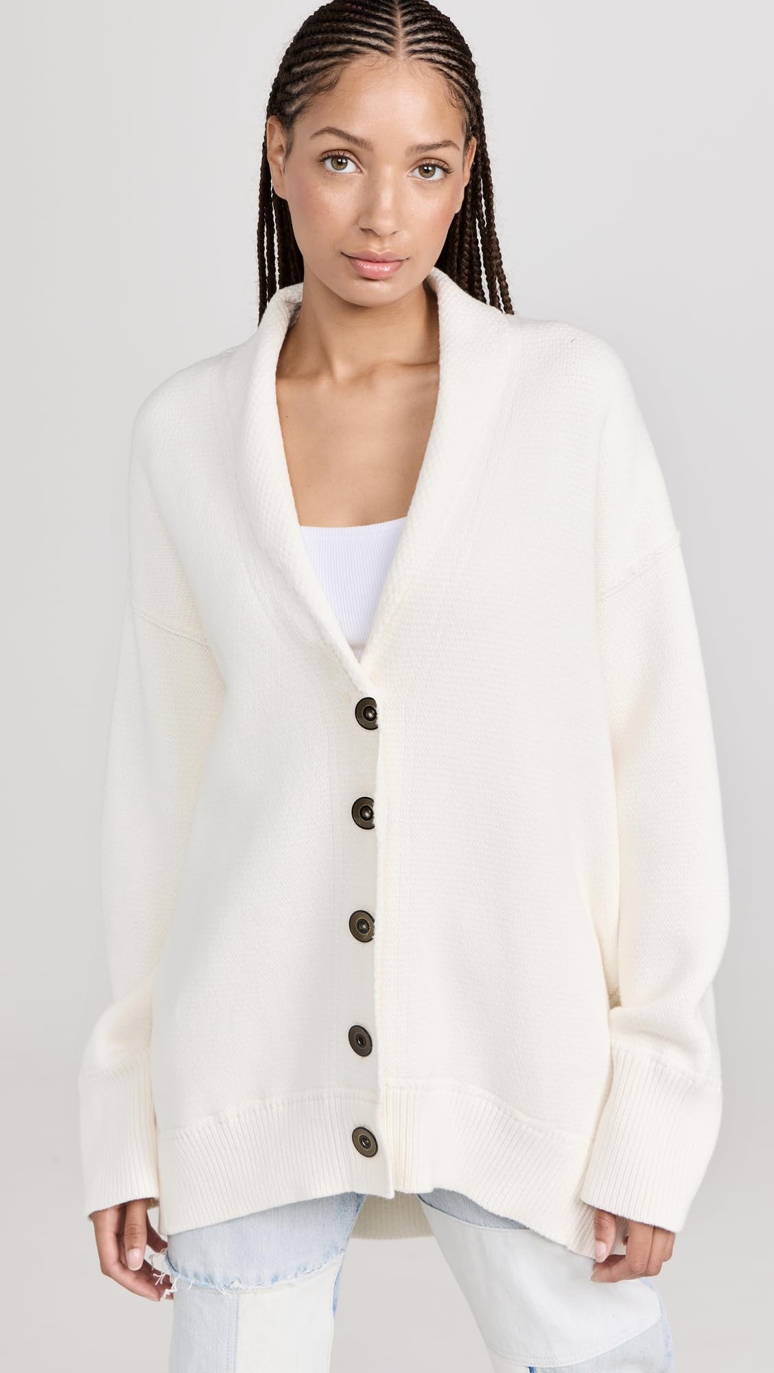 Free People Women's Chamomile Cardigan - Soft Long Sleeve Open Front Knit Sweater for Fall & Winter | Perfect for Layering, Office Wear, and Casual Outfits