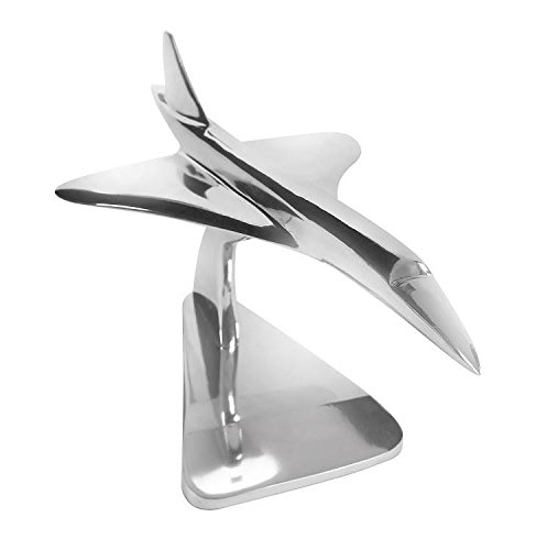 Concorde Supersonic Passenger Jet Airplane - 1:200 Scale Aluminum Alloy Desktop Model for Aviation Enthusiasts, Perfect for Office Decor, Home Display and Collector's Showcase
