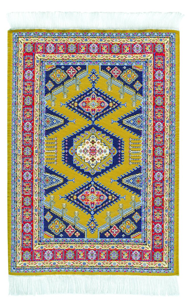 Premium Woven Fabric Mouse Pad - Non-Slip Desk Mat for Computers & Laptops - Oriental Design Office & Gaming Accessory for Home & Work