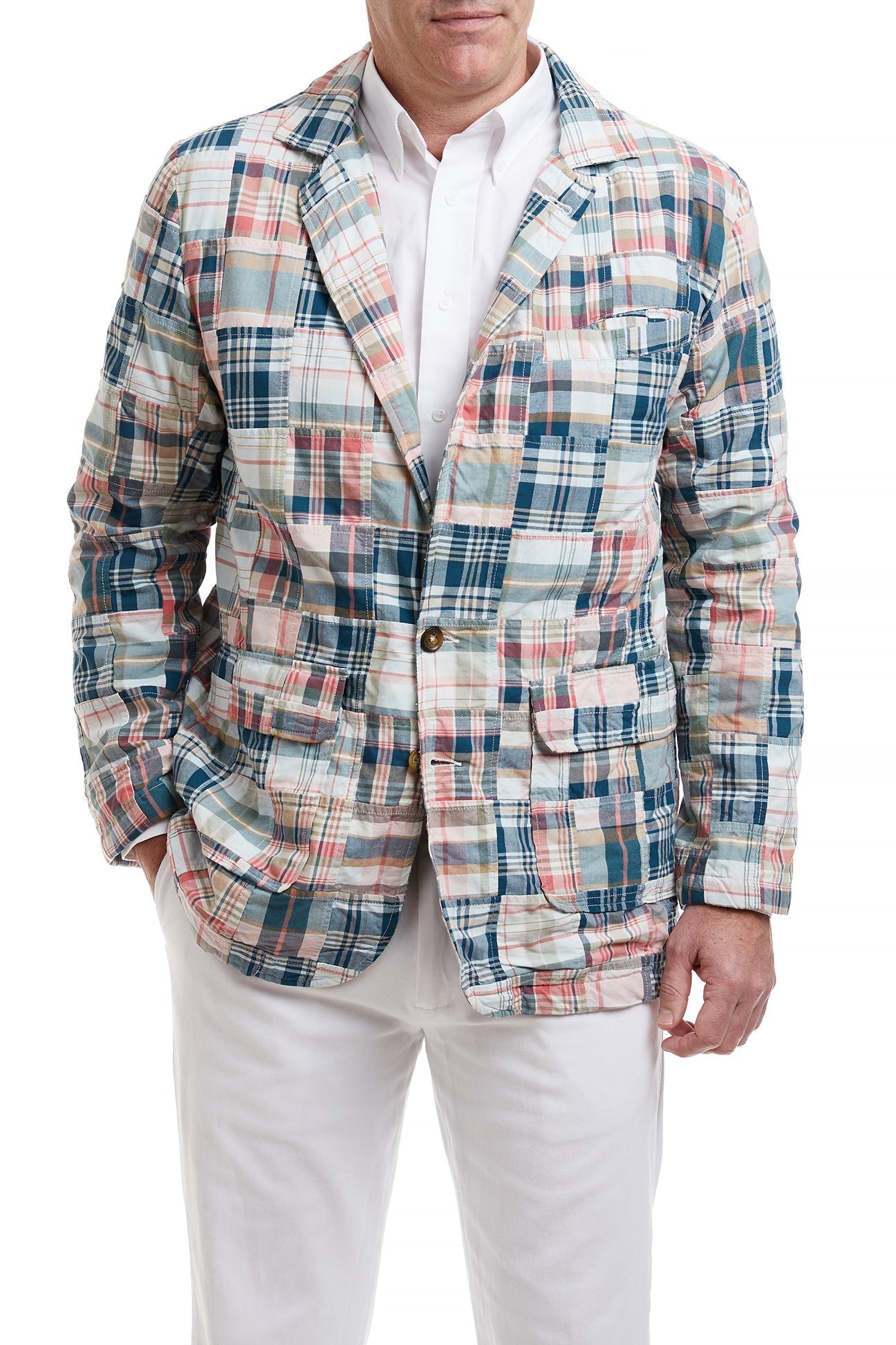 Spinnaker Blazer Grey Lady Patch Madras - Lightweight Summer Jacket for Women | Perfect for Yachting, Sailing & Casual Outings