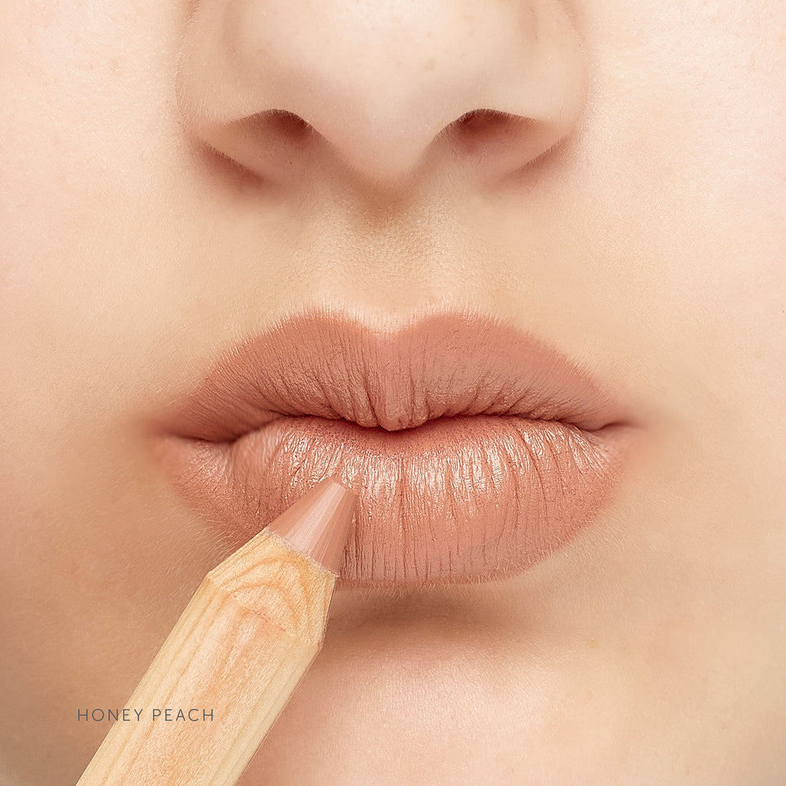 Natural Honey Peach Lipstick Crayon - Vegan, Moisturizing & Long Lasting Lip Color for Everyday Wear & Special Occasions