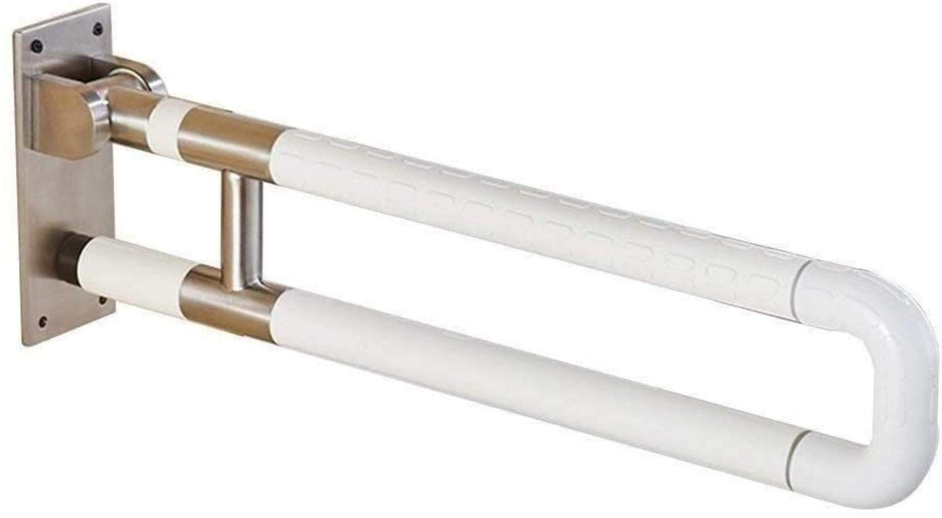 Non-Slip Foldable U-Shape Bathroom Handle Towel Rail - Safety Shower Grip & Toilet Grab Bar for Elderly & Disabled - Perfect for Bathroom, Shower, and Toilet Support - Durable Assist Pole for Enhanced Safety