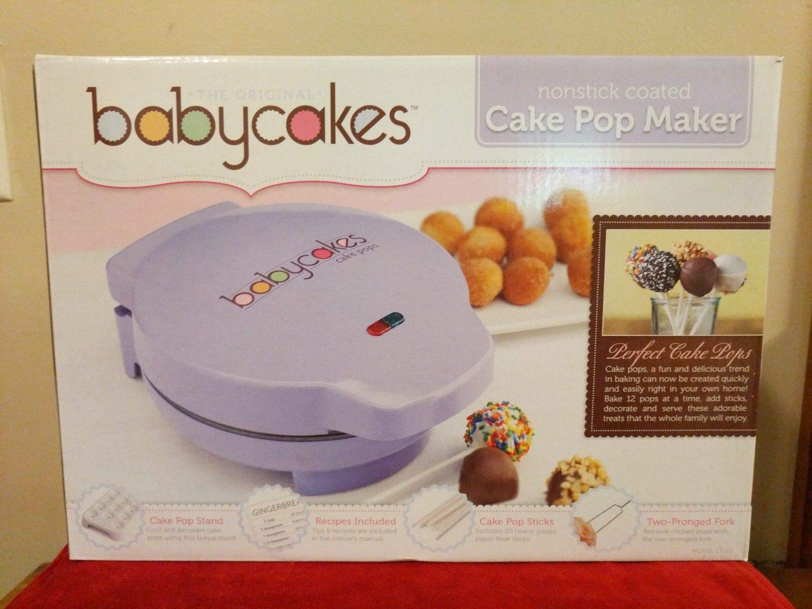 Babycakes Pop Maker CP-94LV - Purple Electric Cake Pop Machine, Bakes 12 Cake Pops at Once | Perfect for Birthday Parties, Baby Showers & Holiday Treats