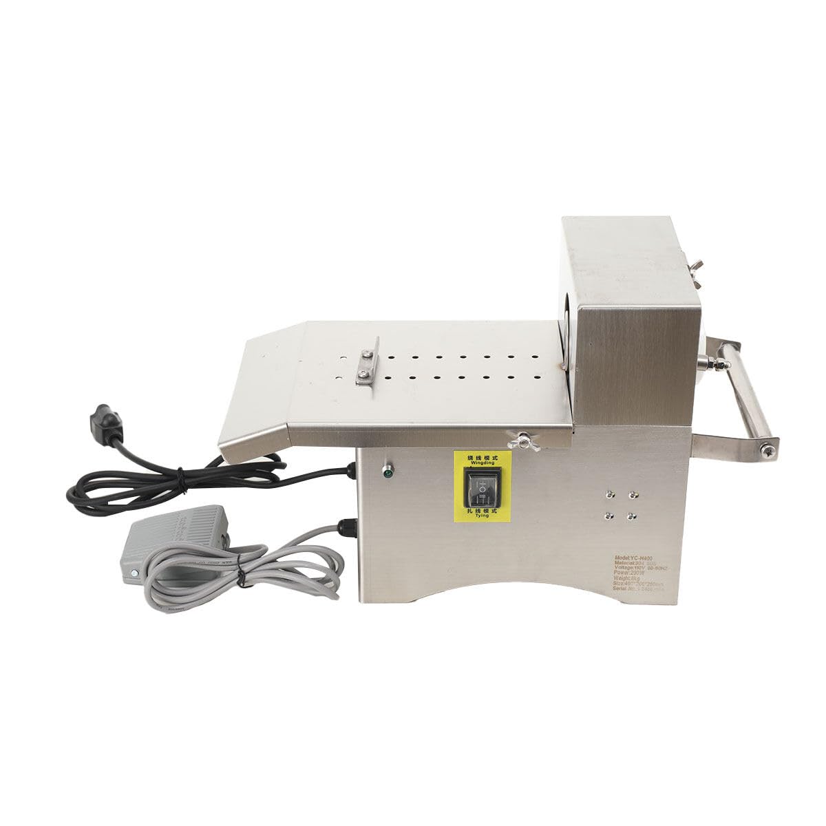 Commercial Electric Sausage Knotting Machine - Automatic Stainless Steel Sausage Tying & Linking Machine for Butcher Shops, Delis & Food Processing Plants | Perfect for Sausage Production, Meat Processing & Commercial Kitchen Use