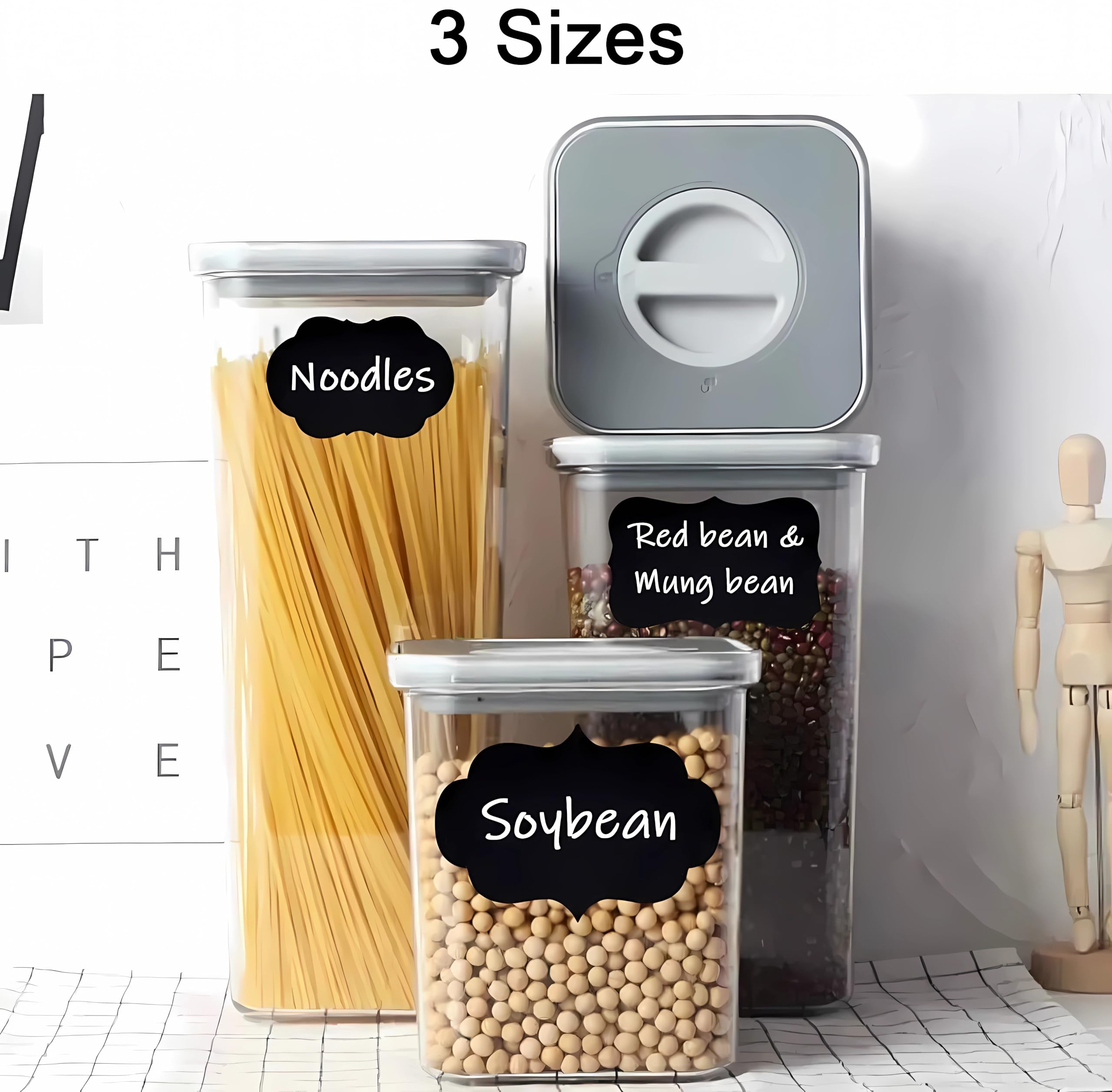 244 Pack Reusable Chalkboard Labels with 2 Chalk Markers - Removable Erasable Labels for Mason Jars, Storage Organization, Home & Kitchen - Perfect for Party Decorations, Craft Rooms, Weddings and DIY Projects