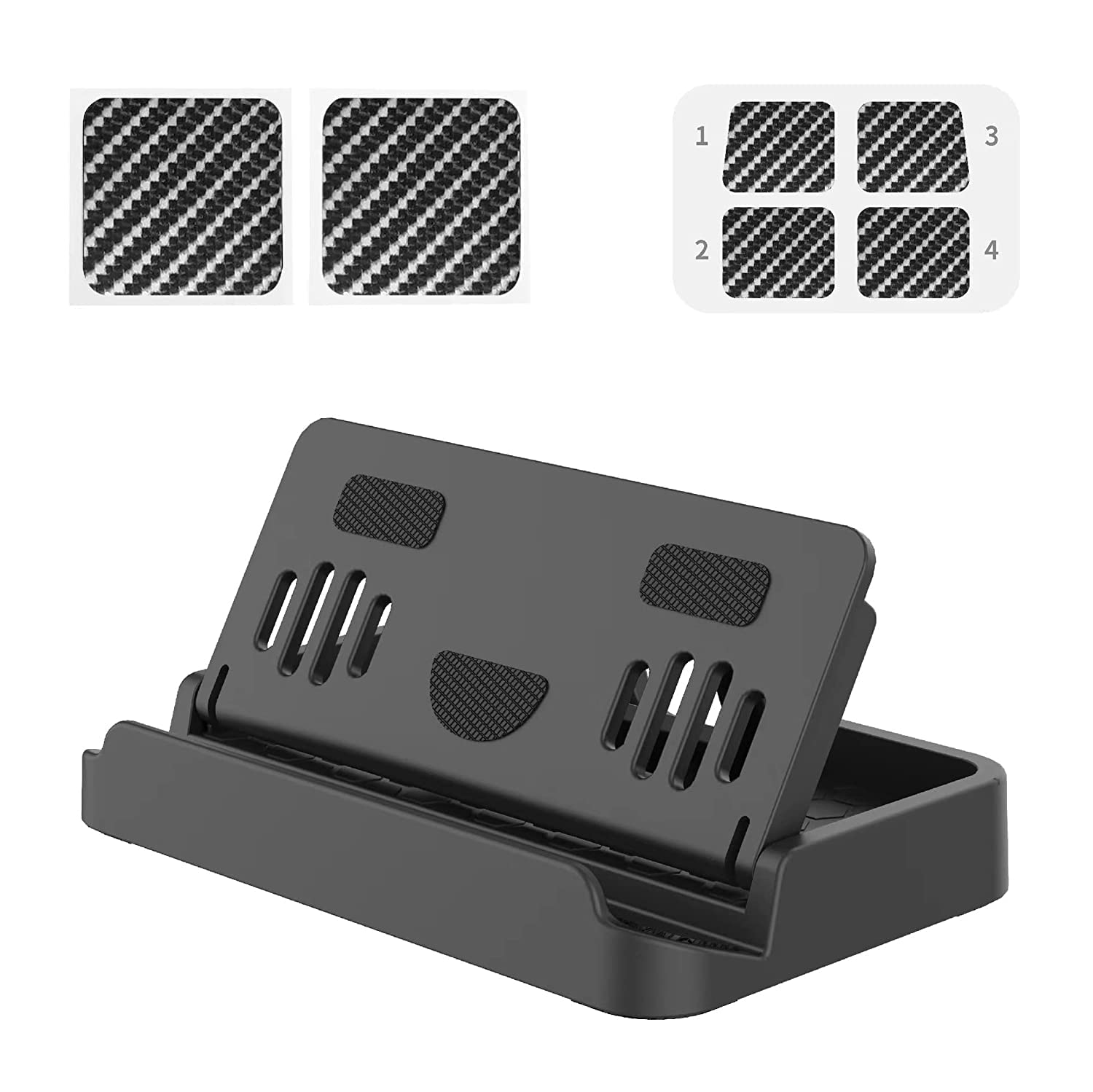 Finera Adjustable Foldable Stand for Steam Deck & Phones - Anti-Slip Gaming & Desk Use