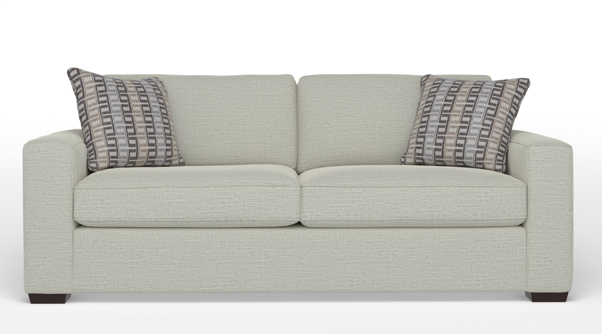 Celeste Sofa in Safari Cream - Modern Mid-Century Upholstered Couch for Living Room, Lounge & Office - Comfortable Fabric Sofa with Sturdy Wooden Legs