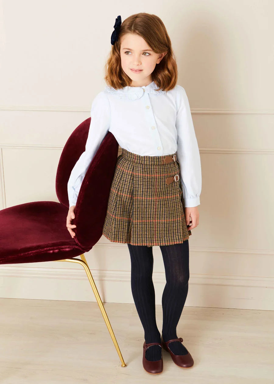 Navy Ribbed Tights for Kids (3 Months to 10 Years) - Comfortable Stretchy Baby & Toddler Leggings for Playtime, School & Everyday Wear