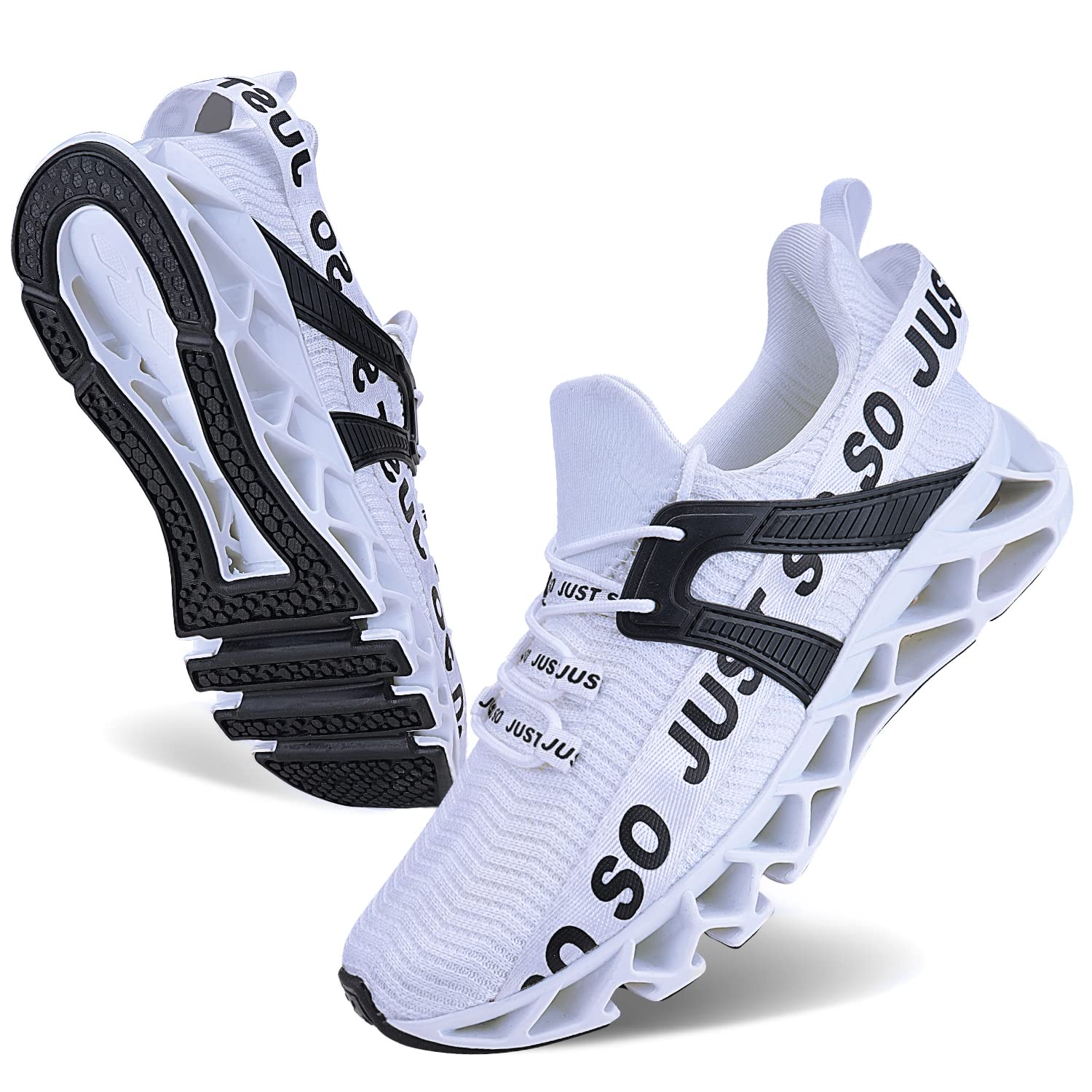 WONESION Men's Breathable Walking Tennis Running Shoes - Lightweight Blade Fashion Sneakers for Walking, Jogging, Gym & Casual Wear