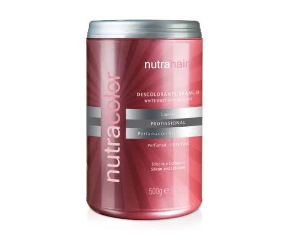 NutraHair 8 Tones Discoloration Blue Fragrant Bleaching Powder - 500g Hair Lightener for Salon & Home Use, Perfect for Highlights, Balayage, and DIY Hair Coloring