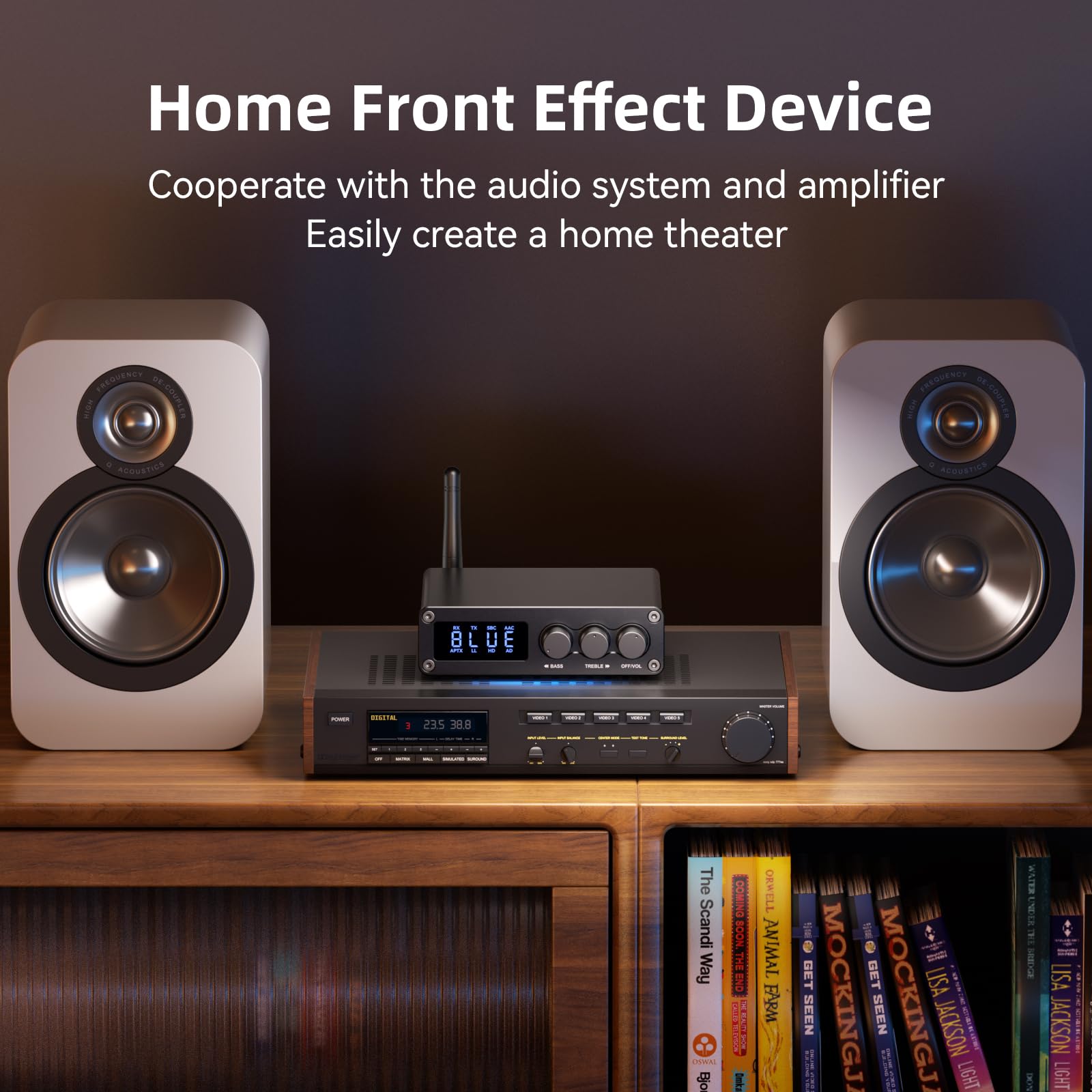 M12 Pro Bluetooth 5.2 Transmitter & Receiver - Wireless Audio Adapter for TV, Home Stereo, Headphones | Low Latency HD Sound with Display | RCA, 3.5mm AUX, Coaxial & Optical Ports | Perfect for Home Theater, Gaming & Music Streaming