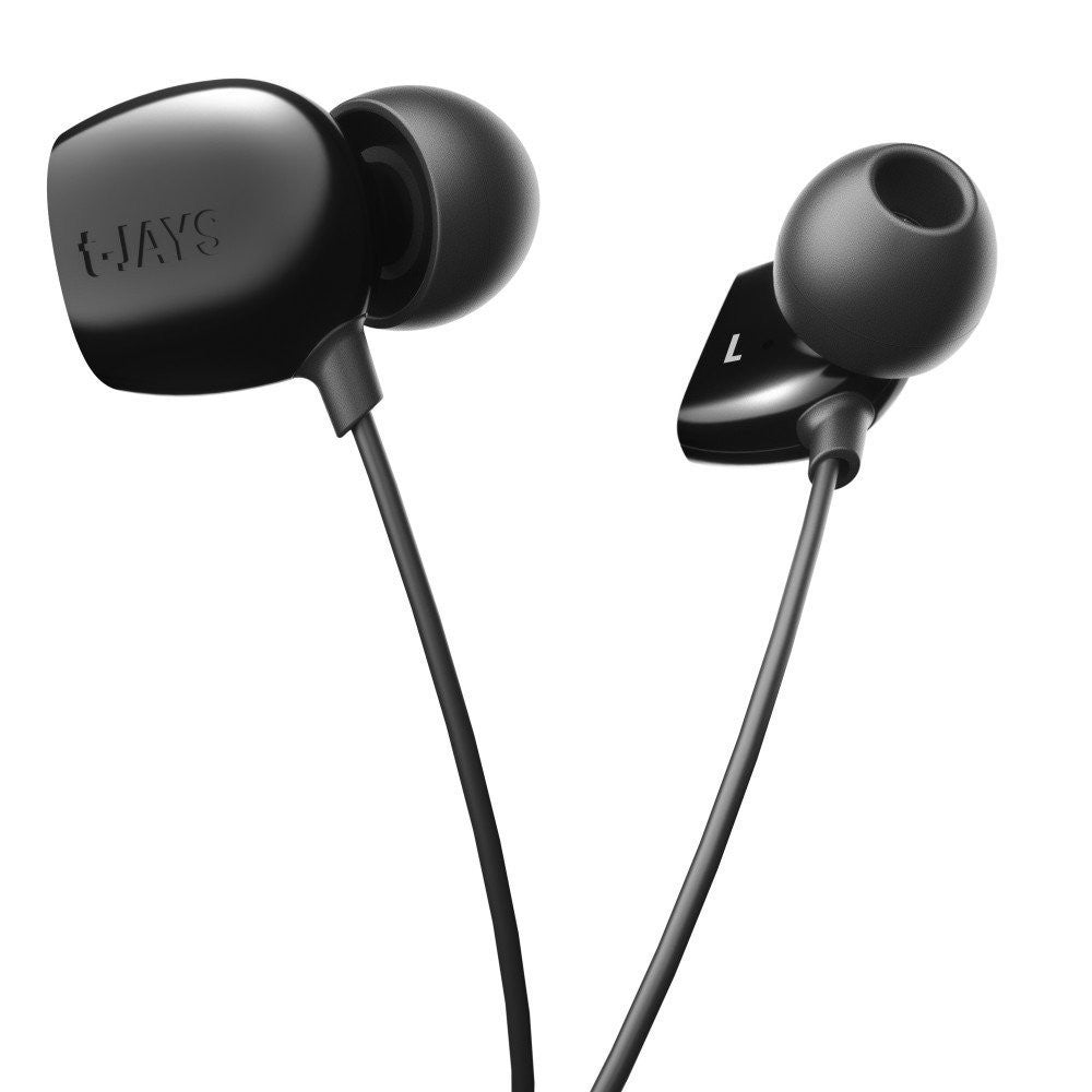 JAYS T-JAYS One Premium In-Ear Headphones with High-Quality Sound for Music, Gaming & Travel - Comfortable & Durable Earphones for iPhone, Android & Laptops