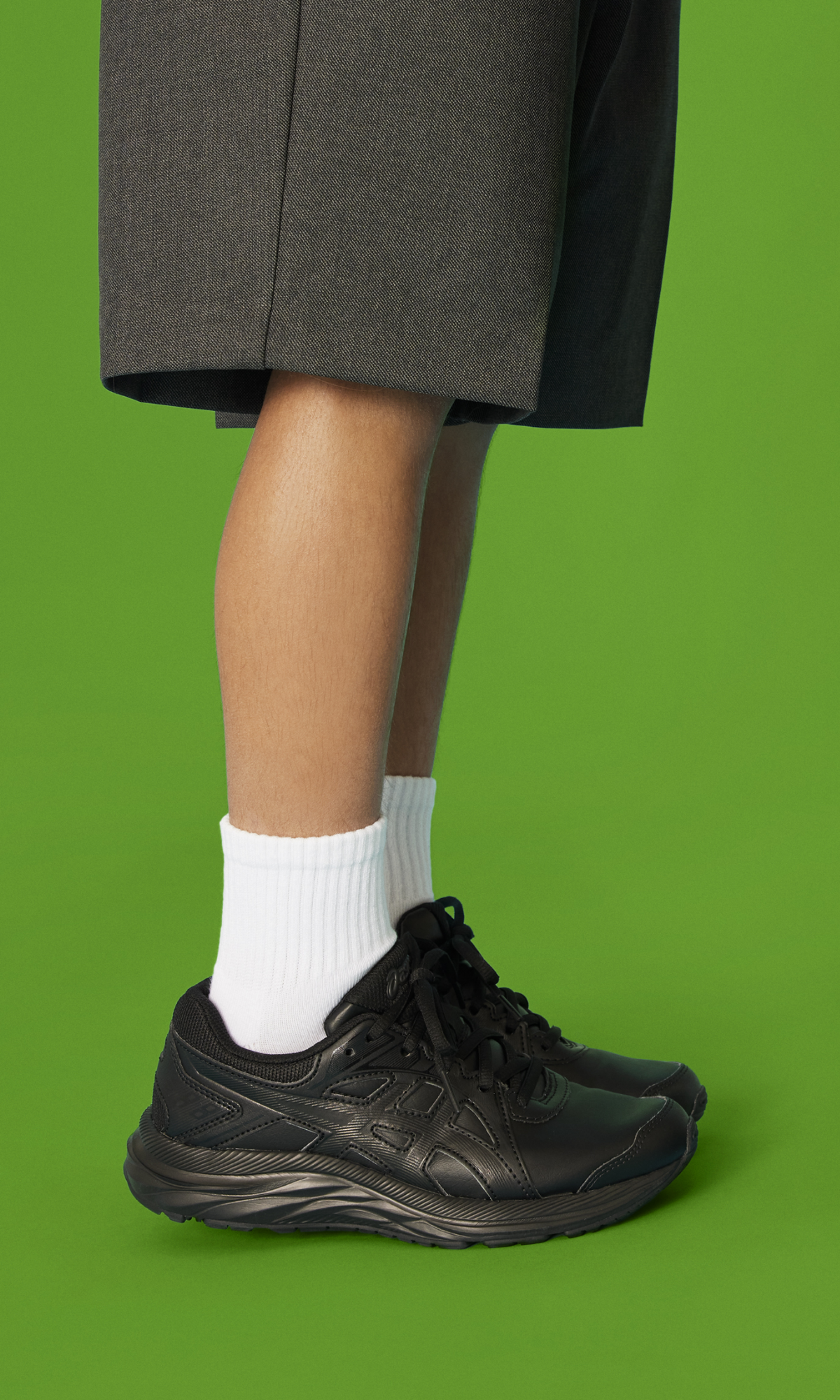 Hibana Black School Shoes for Kids - Comfortable & Durable Sneakers for Boys and Girls - Perfect for School, Play & Everyday Wear