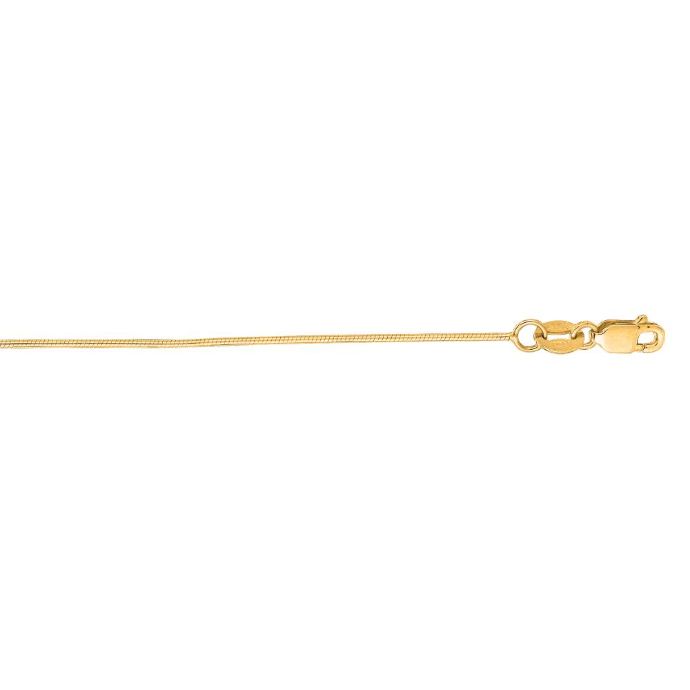 14K Gold 0.7mm Round Snake Chain Necklace - Dainty & Elegant Jewelry for Women, Perfect for Layering, Gift Giving & Everyday Wear