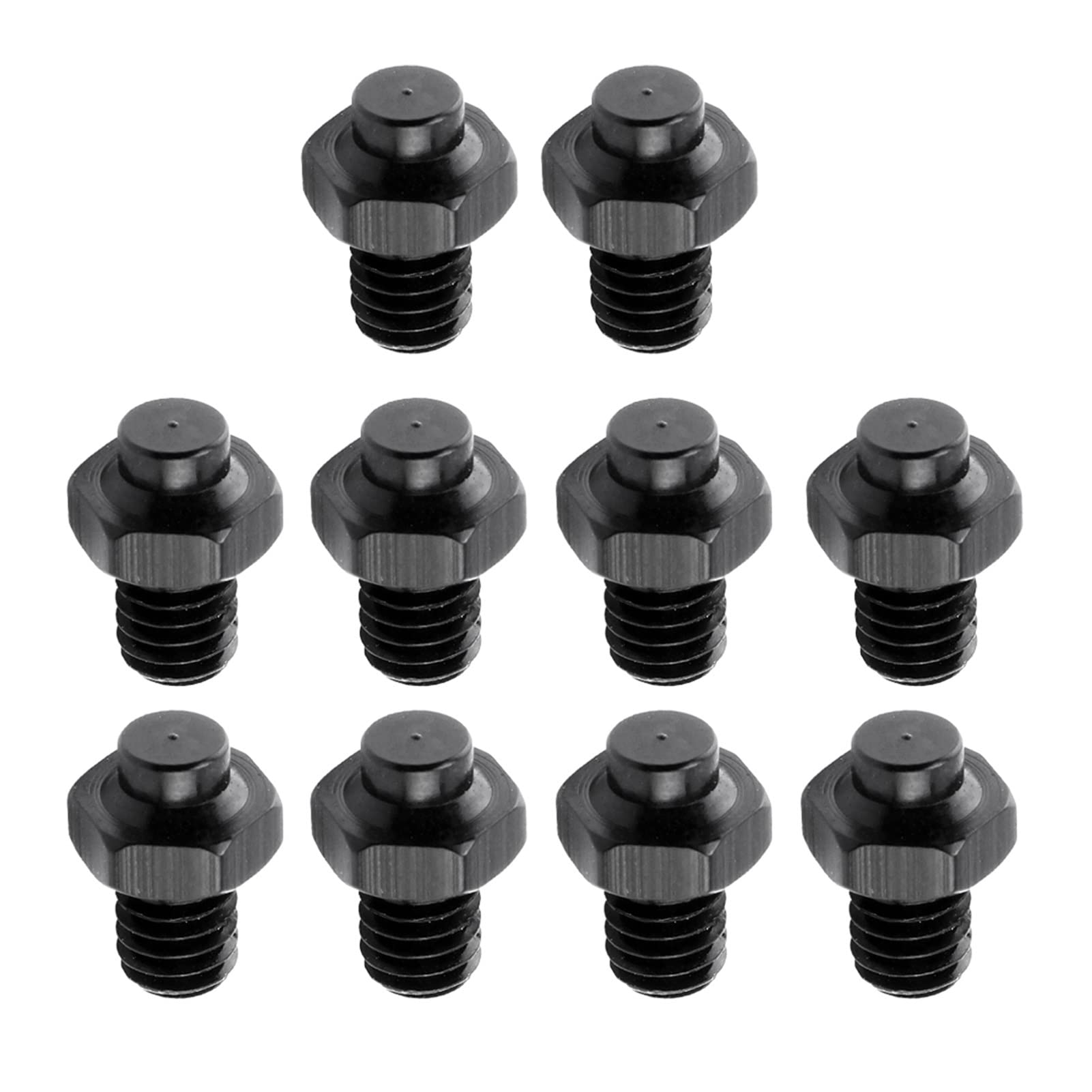 XIWALAI 10-Pack Bike Pedal Screws - Durable Anti-Slip Pedal Fixing Studs for Bicycle Maintenance & Repair (Black) - Perfect for Mountain Bikes, Road Bikes & Cycling Accessories