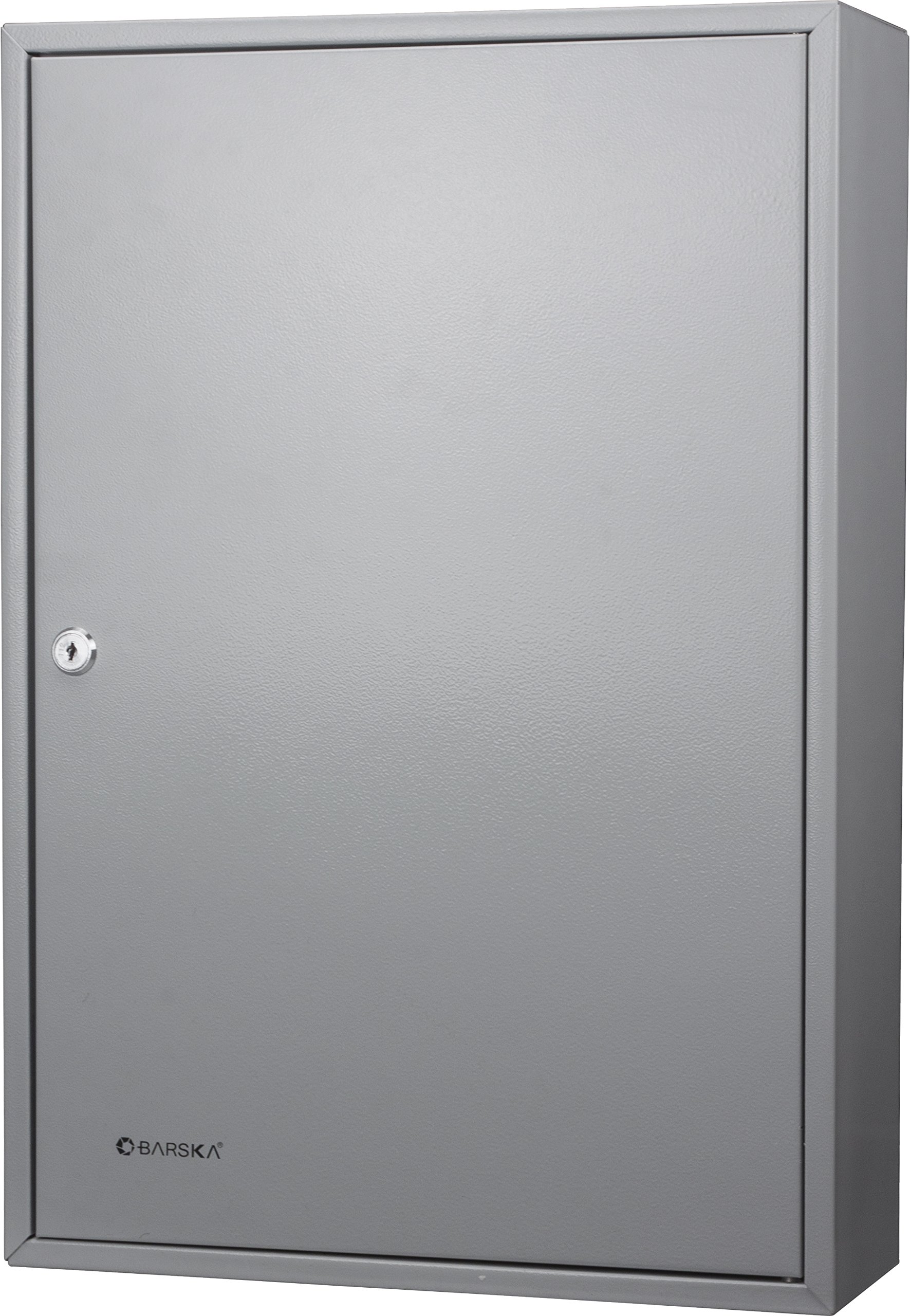 Barska 150-Key Capacity Steel Security Cabinet - Wall Mount Key Lock Box for Home, Office & Business Use