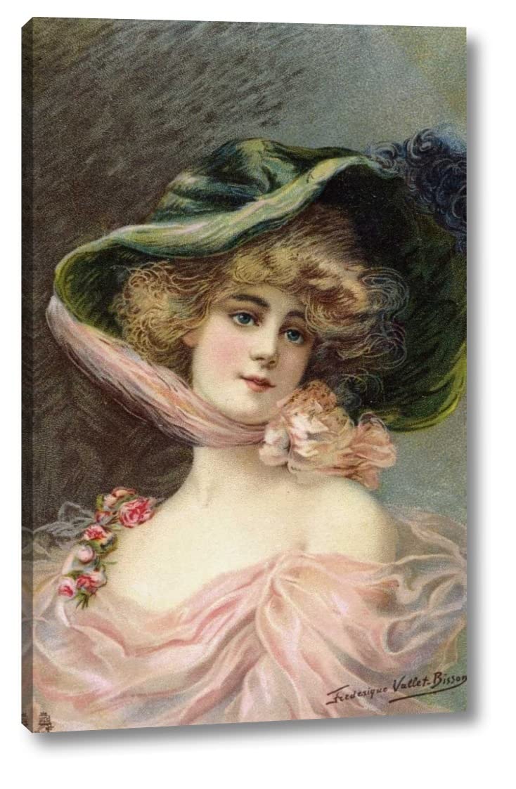 Frederick Vallet-Bisson Bonnet Canvas Art Print - 19x30 Inch Gallery Wrapped Wall Decor - Ready to Hang - Perfect for Living Room, Bedroom & Office Decor