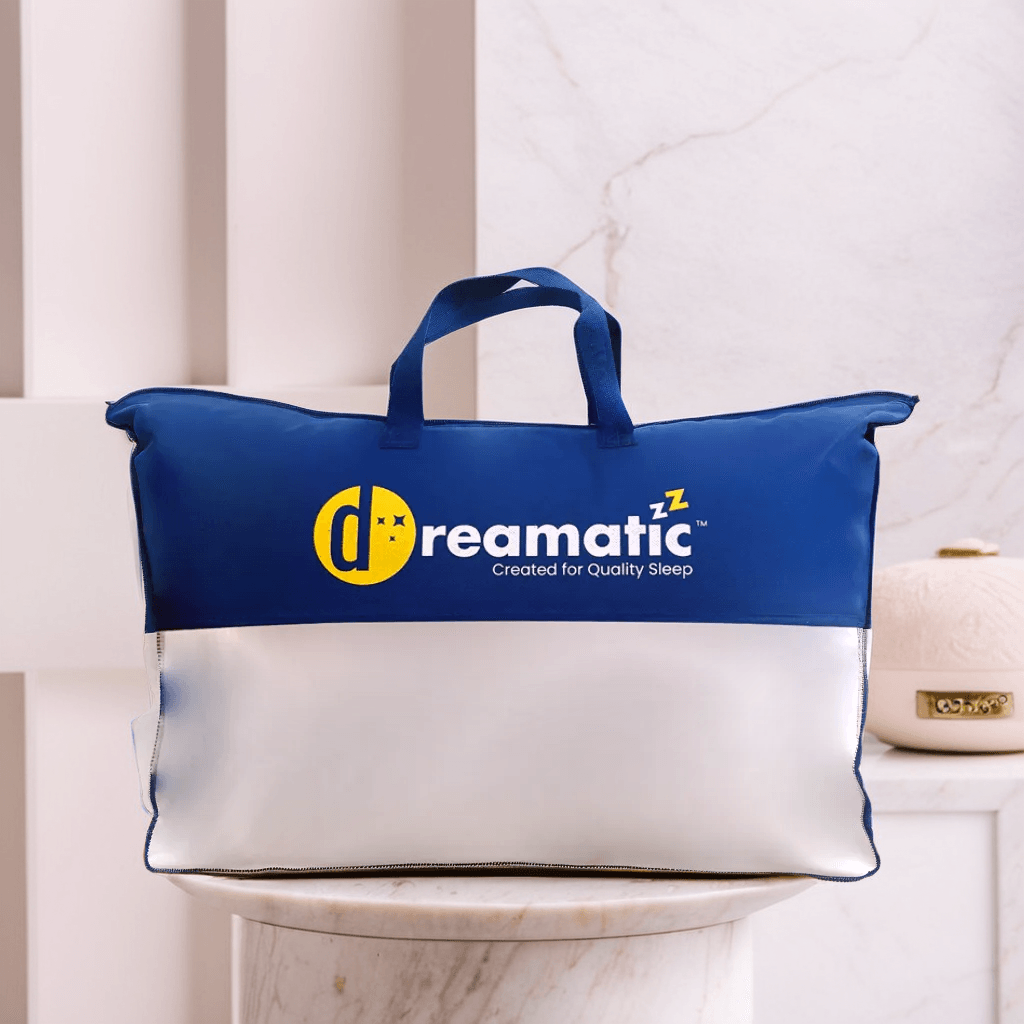Dreamatic™ Side Sleeper Down Alternative Pillow - Hypoallergenic & Breathable Memory Foam (1100g) - Perfect for Neck Pain Relief & Comfortable Sleep