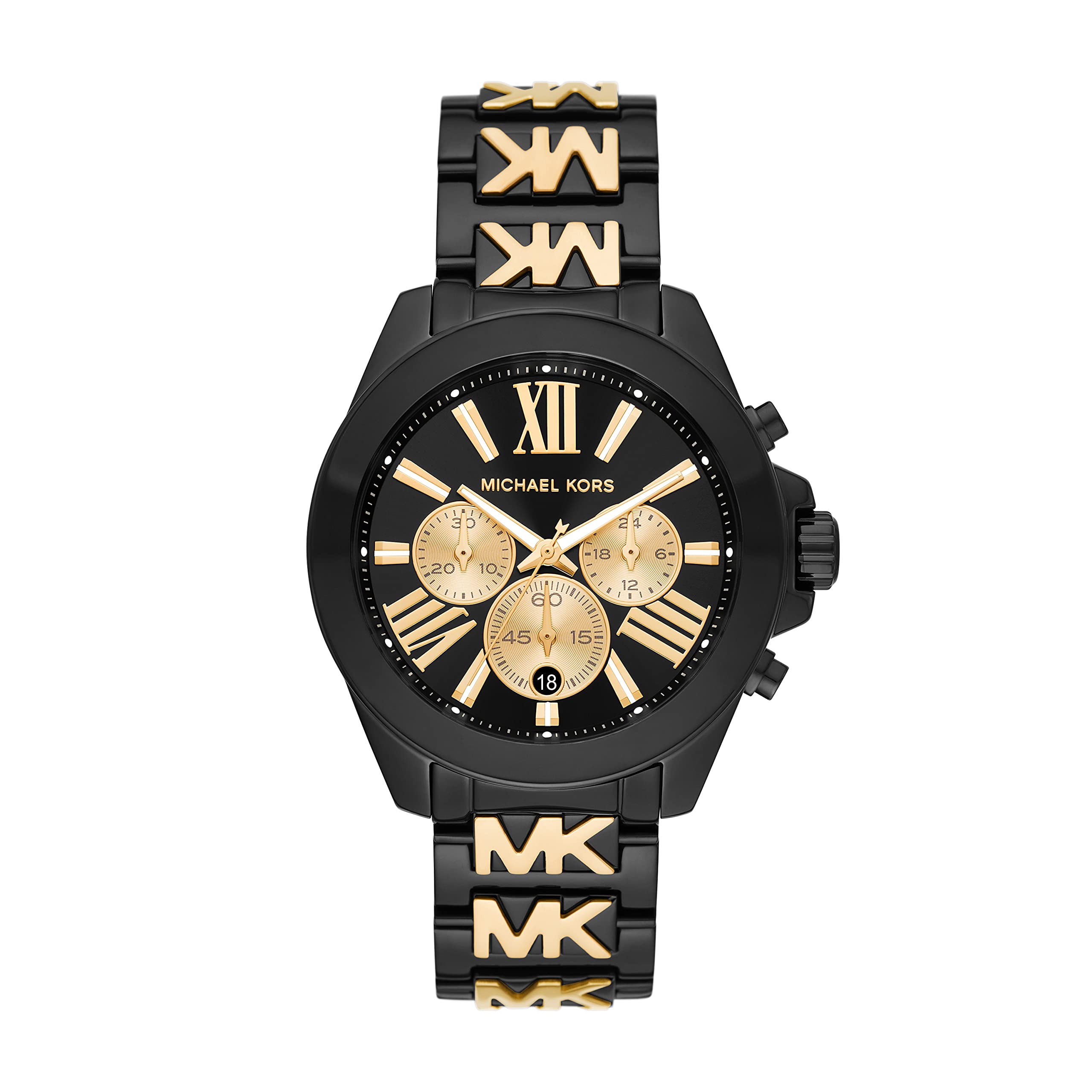Michael Kors Wren Chronograph Watch for Women - Stainless Steel Band, Water Resistant, Fashion Luxury Timepiece | Perfect for Office, Party & Everyday Wear