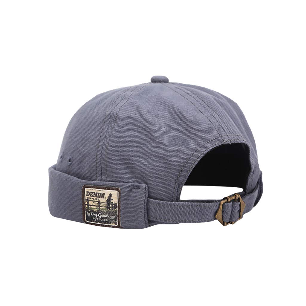 Vintage Washed Retro Unisex Skull Cap - Thick Cuff Brimless Fisherman Hat for Men & Women | Perfect for Sailors, Outdoor Work & Casual Streetwear
