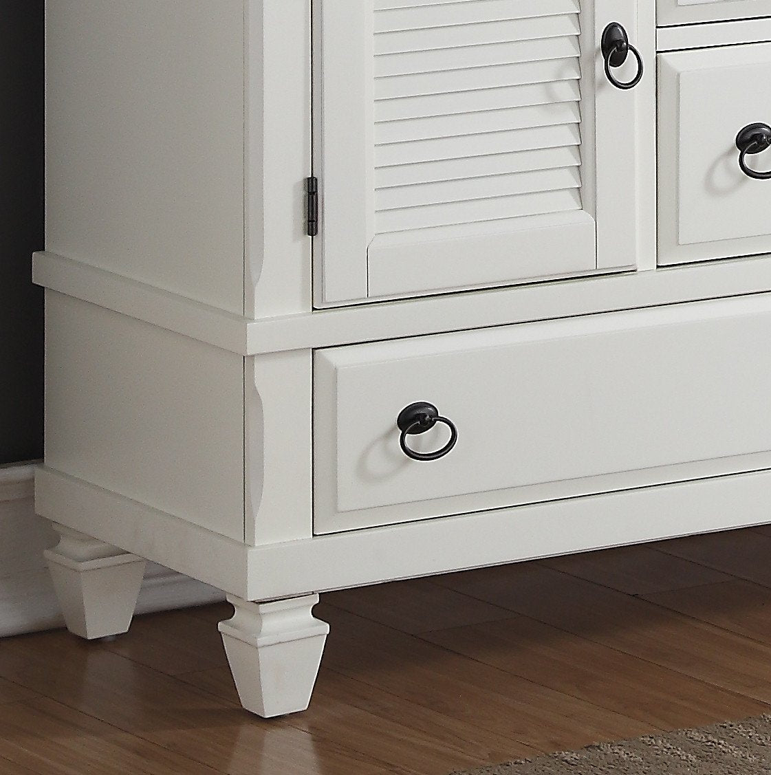Regitina 016 White Dresser for Bedroom - Modern 6-Drawer Chest with Soft Close Drawers, Perfect for Bedroom Storage & Organization (White Finish) | Ideal for Master Bedroom, Guest Room, or Nursery Furniture Setup