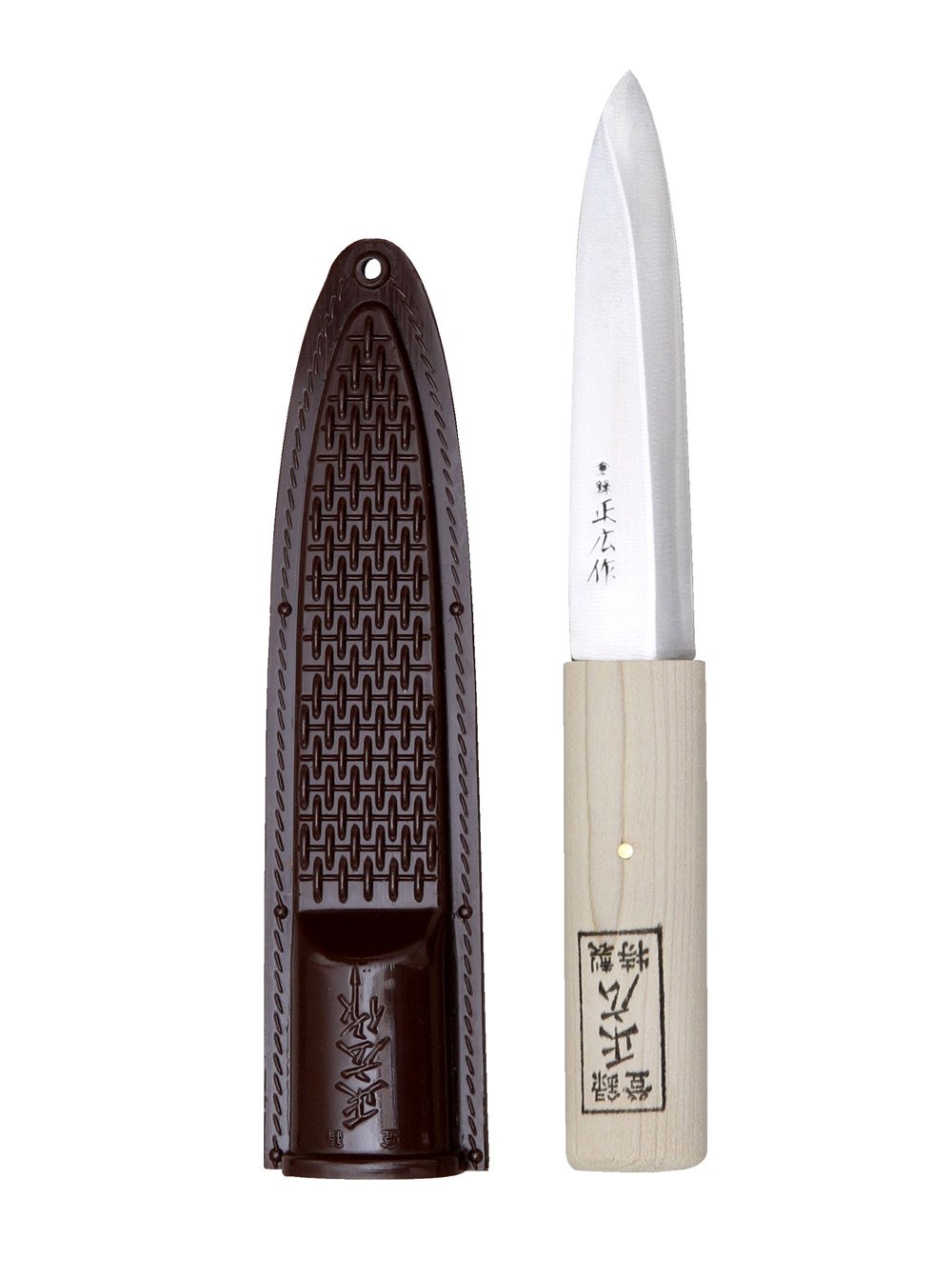 Masahiro 40931 Hagane High-Carbon Steel Cutting Knife - 5.3 Inch (135mm) Professional Chef Knife with Protective Sheath | Perfect for Sushi, Meat Cutting & Kitchen Prep