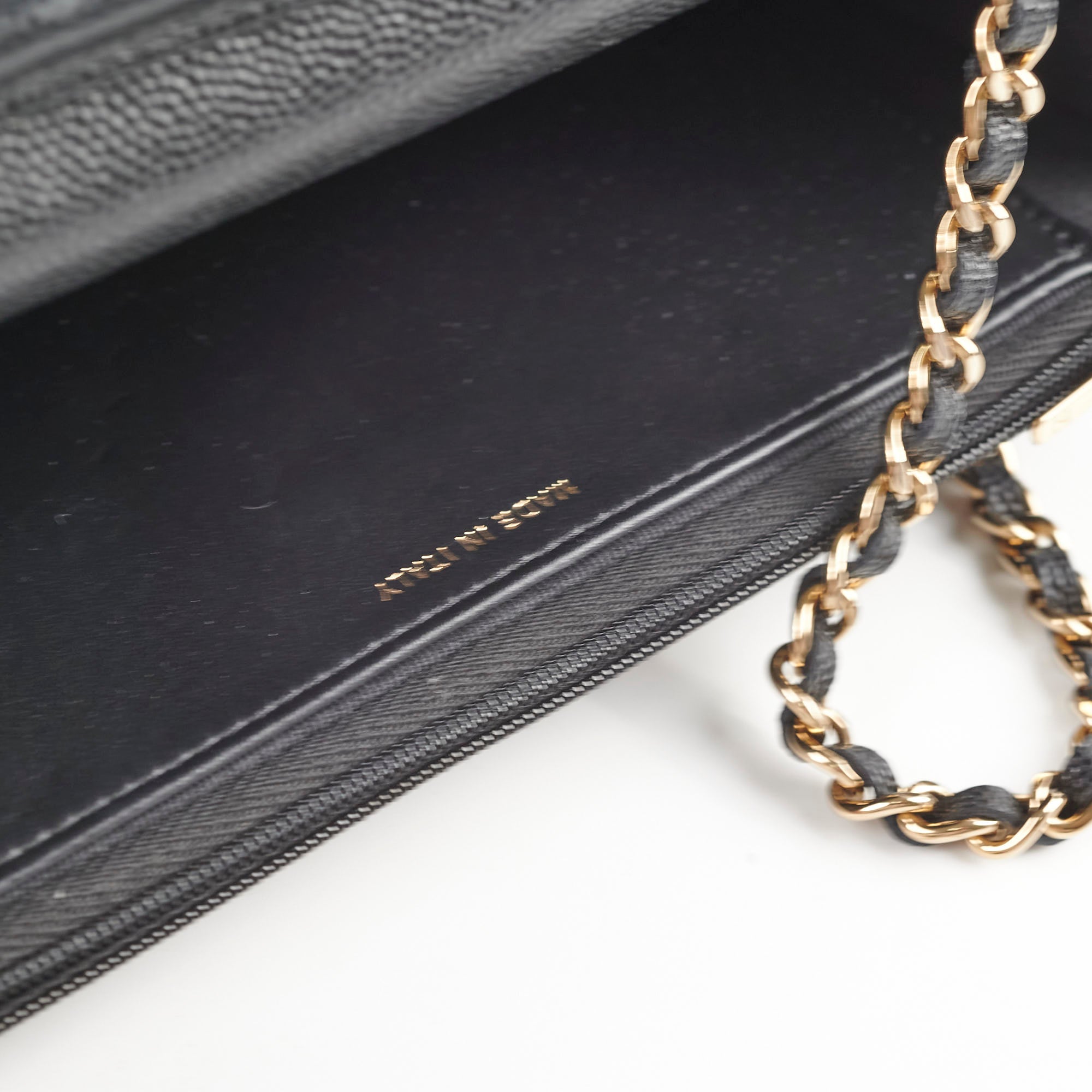 Authentic Chanel Caviar Wallet On Chain WOC Black Microchipped - Luxury Crossbody Bag for Women, Perfect for Evening Events & Daily Use