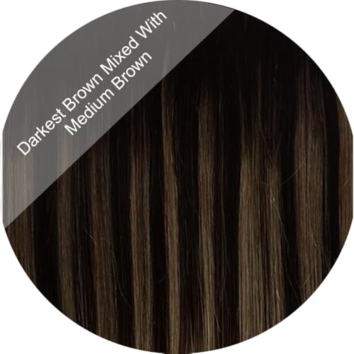 #Balayage Darkest Brown Mixed With Medium Brown 2-6