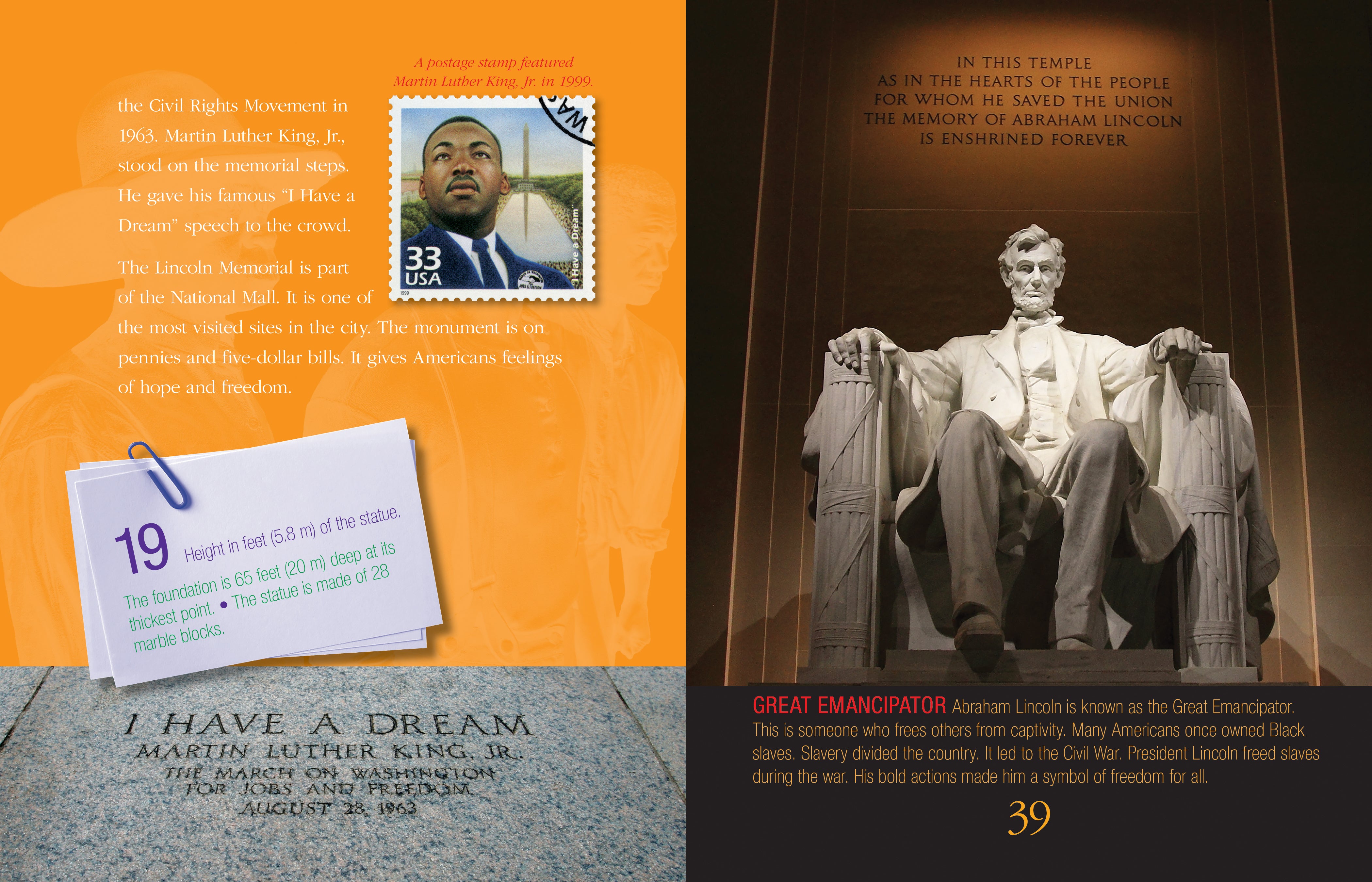 12 Iconic American Monuments and Symbols - Statue of Liberty, Mount Rushmore & More | Perfect for History Lovers, Classroom Decor & Patriotic Gifts