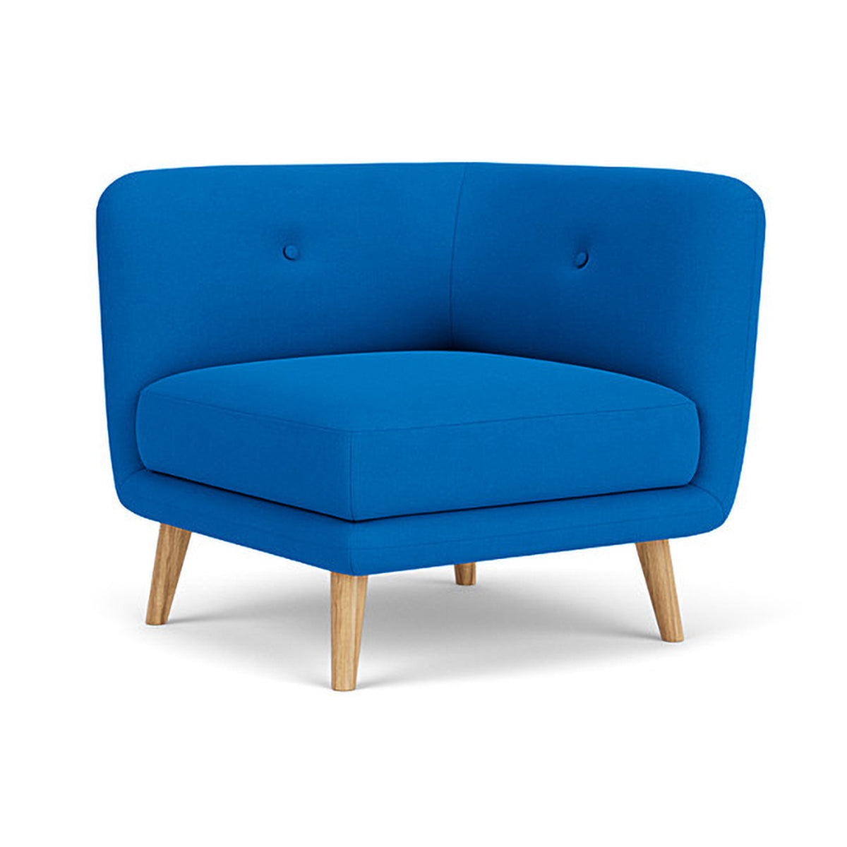 Alfred Fabric Modular Sofa - Left 1 Seater Sectional Couch for Living Room, Lounge & Small Spaces | Modern Comfortable Furniture for Apartments & Home Decor