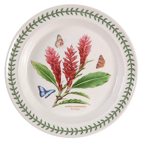 Portmeirion Exotic Botanic Garden Dinner Plate - Elegant Floral Design Ceramic Plate for Dining, Entertaining & Home Decor - Perfect for Dinner Parties, Weddings & Everyday Use