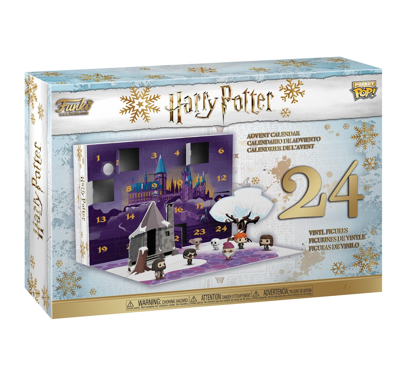 Funko Pocket Pop! Harry Potter Advent Calendar - 24pc Mini Figures Set for Christmas Countdown, Holiday Decor & Gift Giving