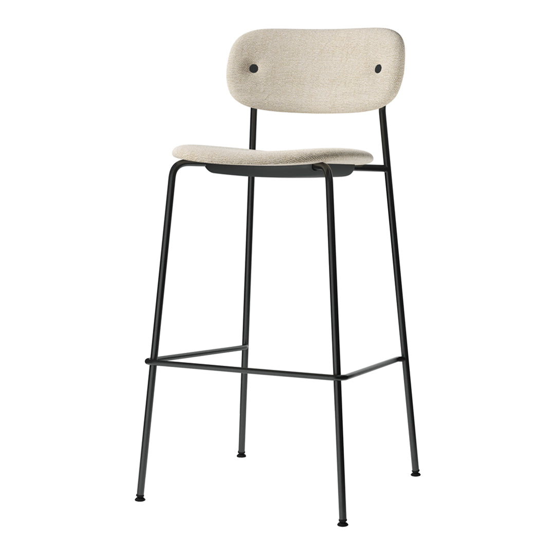 Co Bar Chair - Fully Upholstered Bar Stool with Padded Seat & Backrest | Perfect for Kitchen Islands, Home Bars & Commercial Use