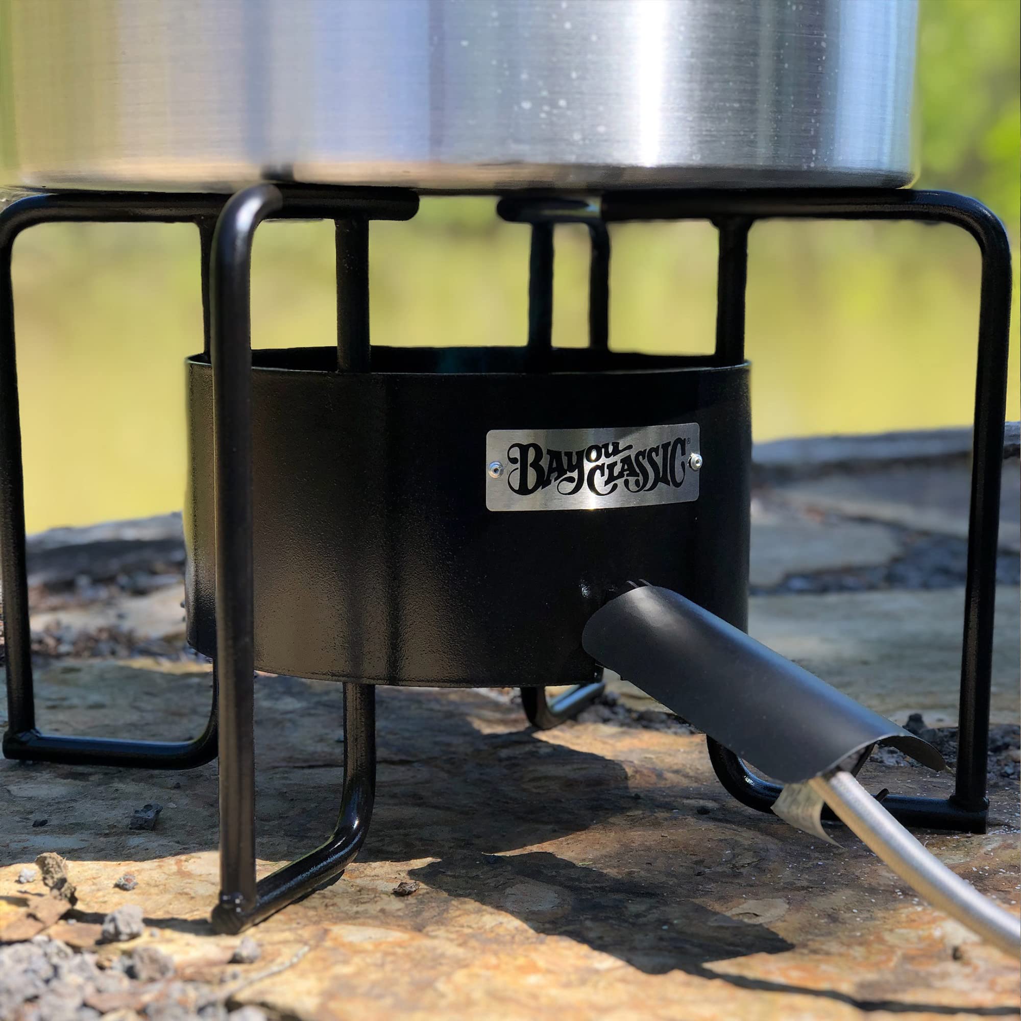 Bayou Classic KAB6 Banjo Burner - High-Pressure Propane Outdoor Cooker for Crawfish Boils, Fish Fry, Gumbo & Homebrewing | Heavy-Duty Commercial-Grade Stove for Large Stock Pots, Soup, Stew & Tamales | Perfect for Backyard Parties, Camping & Tailgating
