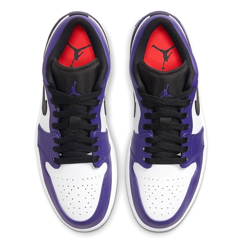 Air Jordan 1 Low Sneakers - Court Purple & White Basketball Shoes for Men & Women | Perfect for Streetwear, Casual Outfits & Court Performance