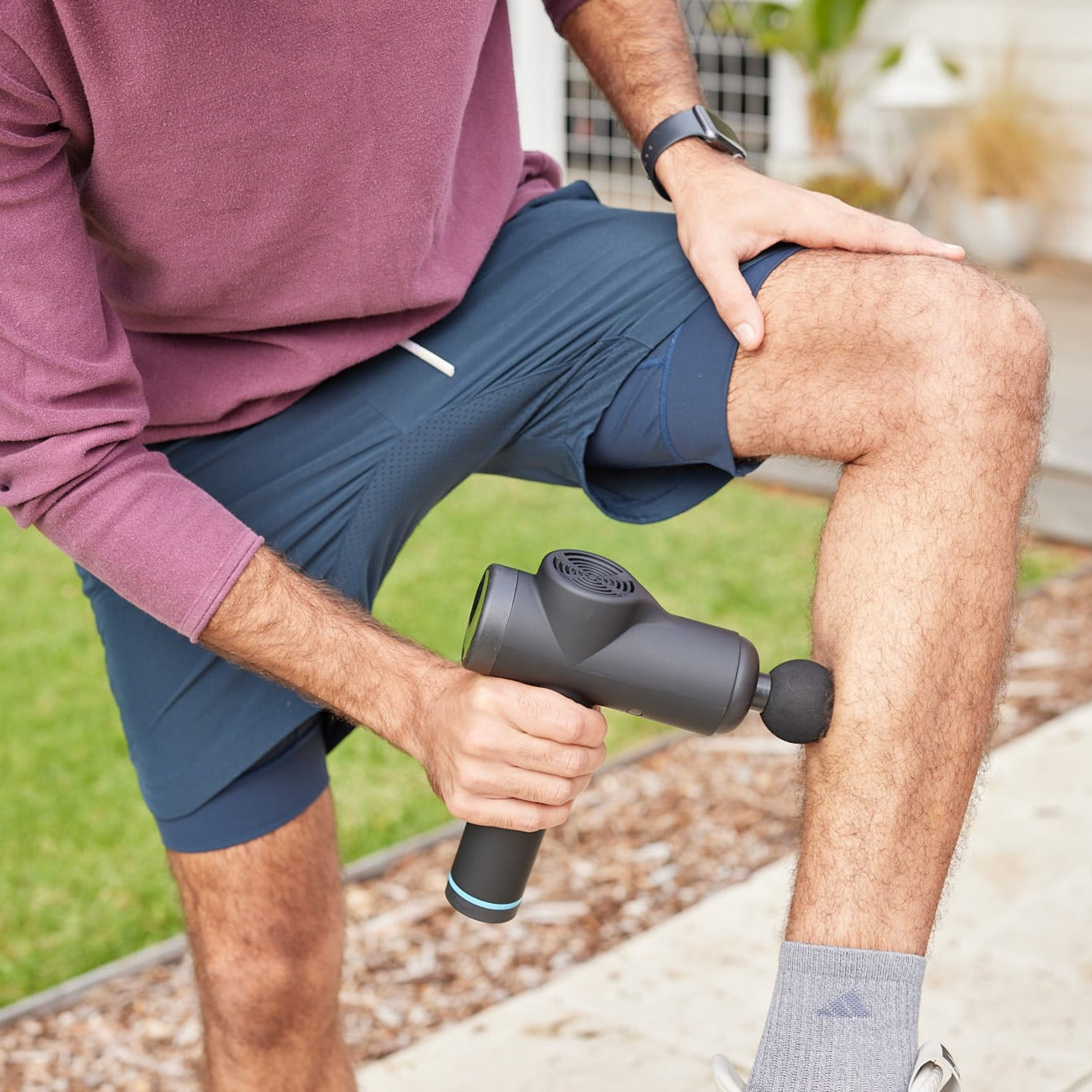 Percussion Physio Plus Massager - Deep Tissue Muscle Massage Gun for Pain Relief & Recovery - Perfect for Athletes, Gym Workouts, and Post-Exercise Therapy