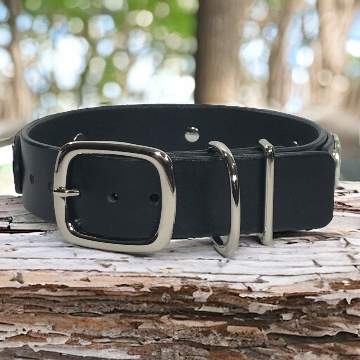 Premium Harmony Leather Dog Collar - Adjustable & Durable Pet Collar for Small Medium Large Dogs - Perfect for Daily Walks, Training & Outdoor Adventures