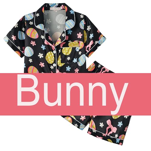 2pcs-bowknot Bunny Black