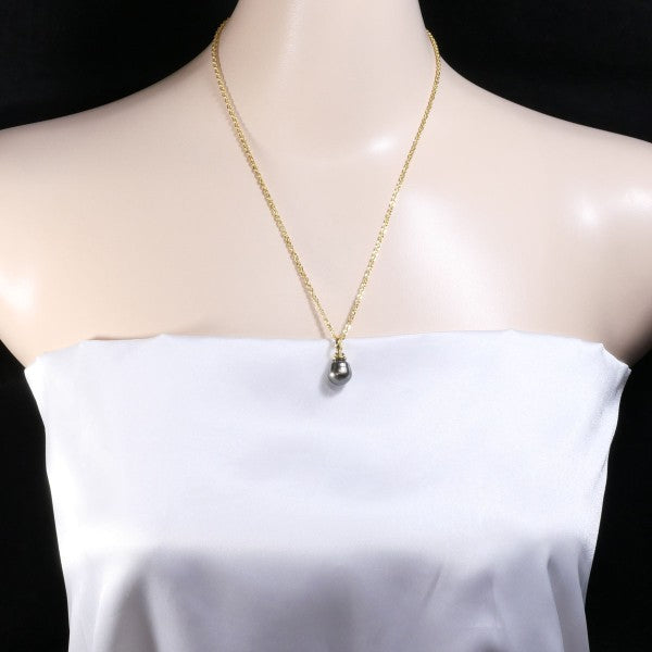 18K Yellow Gold Pearl Necklace for Women - Elegant Bridal Jewelry, Wedding Gift & Anniversary Present - Perfect for Formal Events, Date Nights and Special Occasions