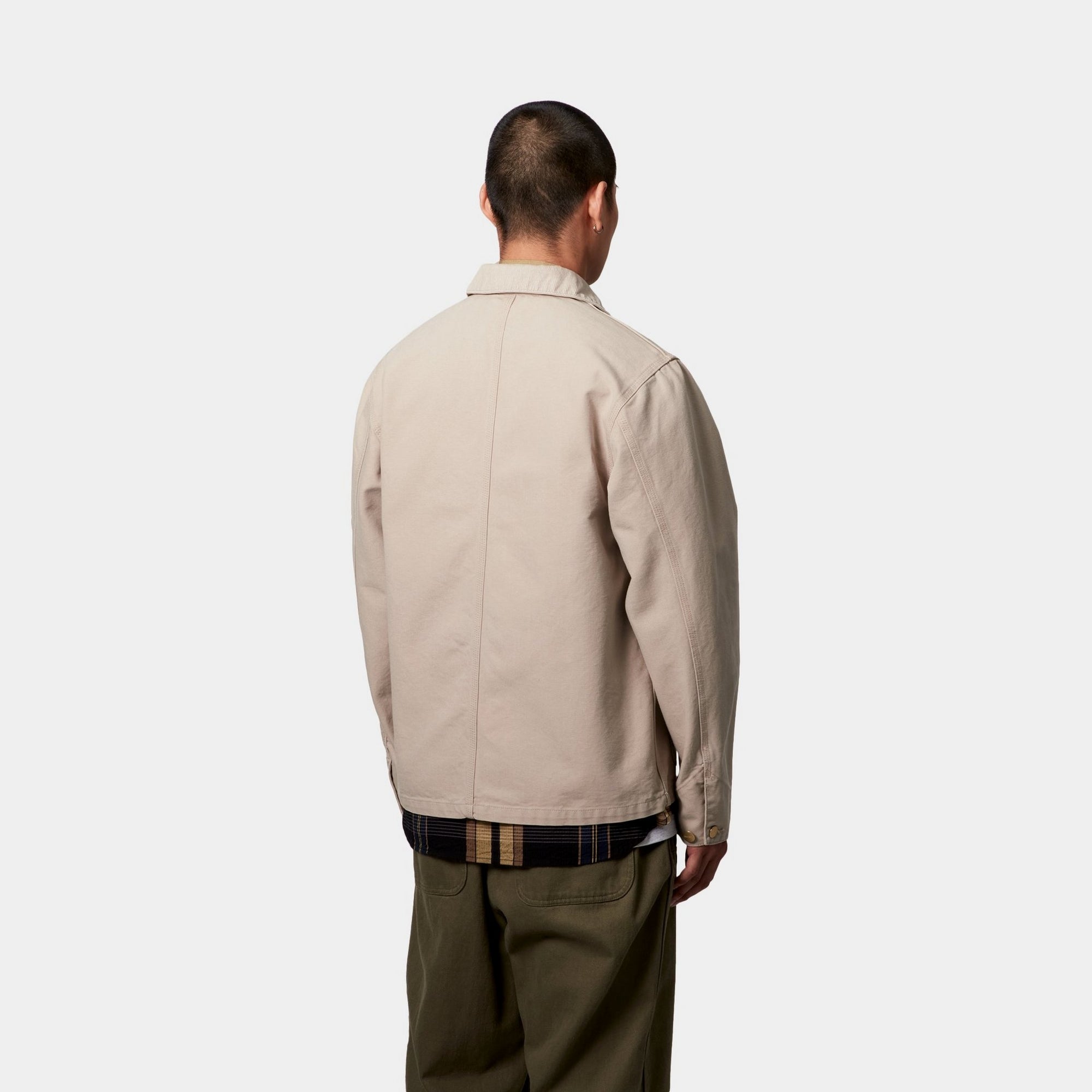 Michigan Spring Coat - Stone Canvas Jacket in Dusky Beige | Water-Resistant Lightweight Outerwear for Women | Perfect for Hiking, Travel & Everyday Wear