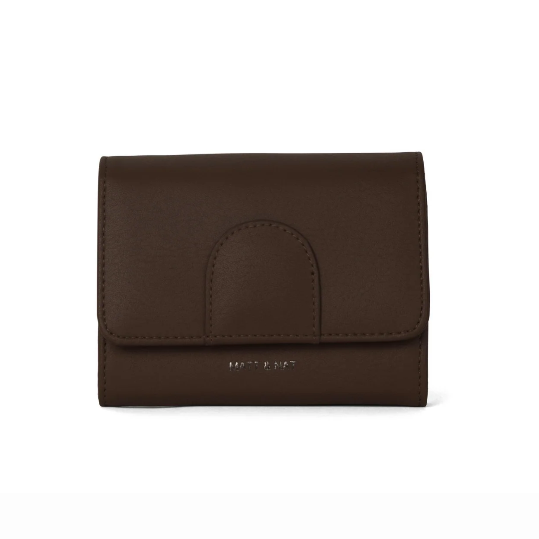 Matt & Nat Vegan Leather Mellow Small Wallet for Women - Slim RFID Blocking Minimalist Card Holder for Everyday Use, Travel & Gifting