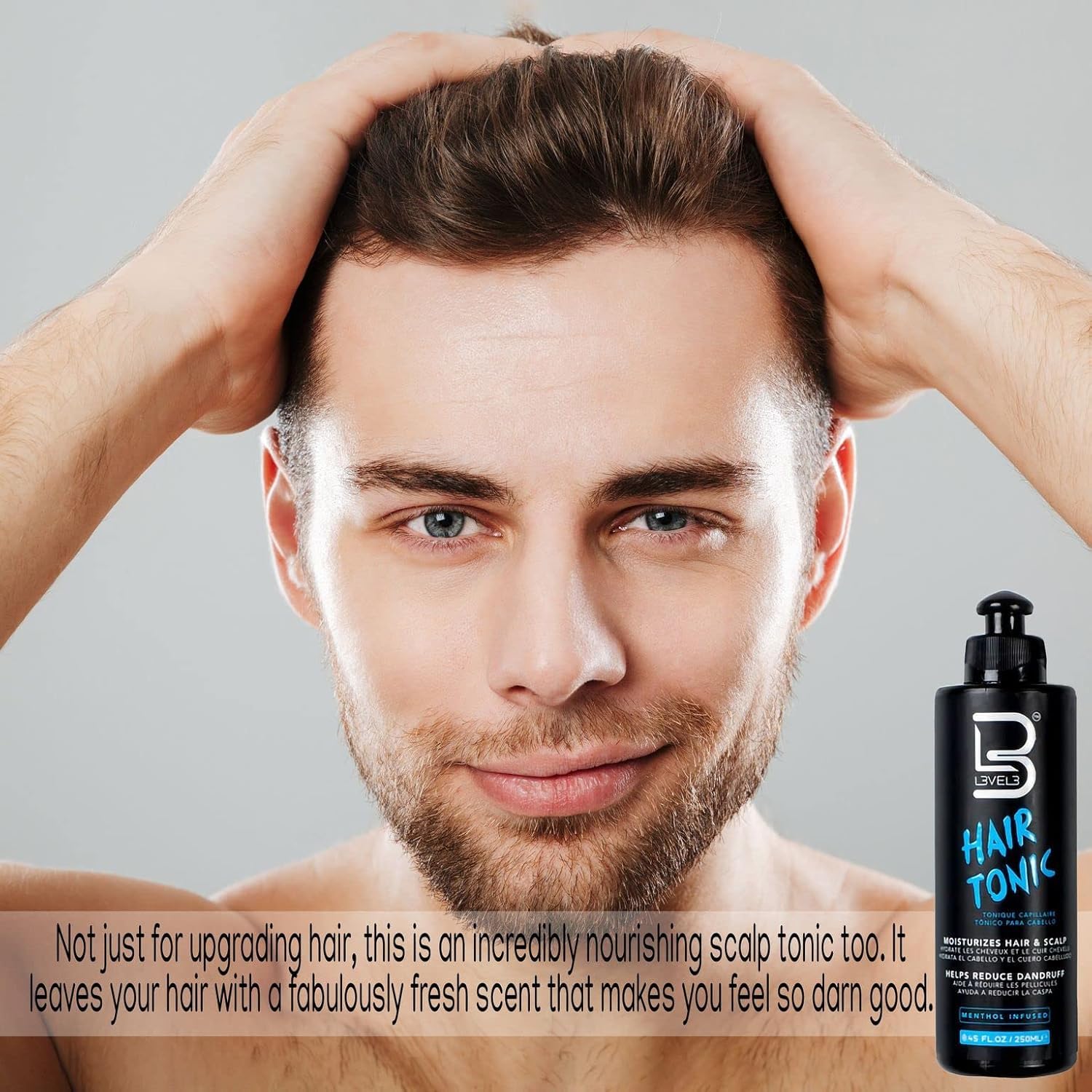 L3 Level 3 Hair Tonic for Women & Men - Hair Growth Serum with Natural Extracts - Volumizing & Shine Enhancing Treatment for Thicker, Healthier Hair - Perfect for Daily Use, Styling & Damaged Hair Repair