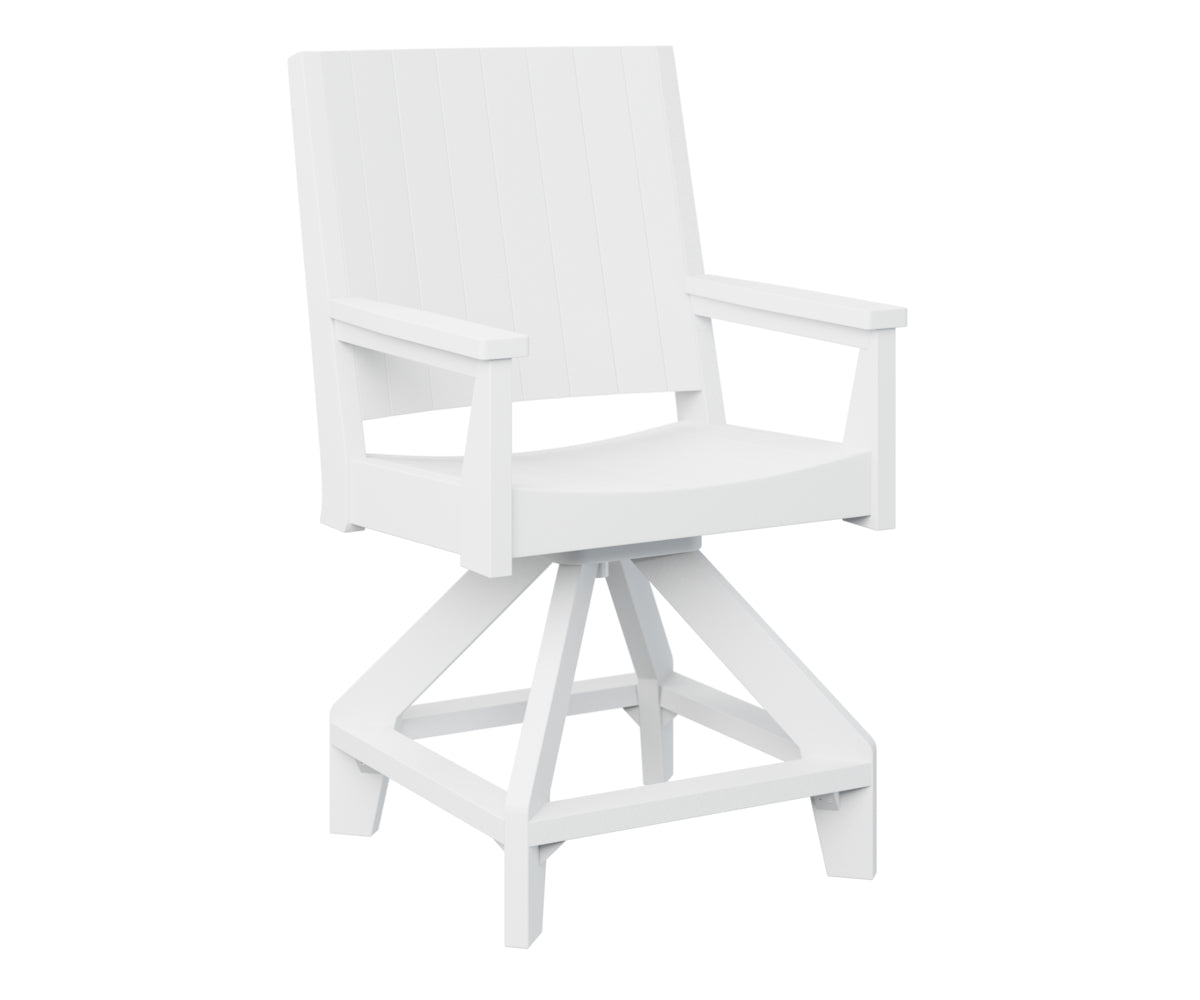 Berlin Gardens Mayhew Swivel Bar Stool - Adjustable Height Counter Chair for Kitchen Island, Breakfast Bar & Home Pub Use