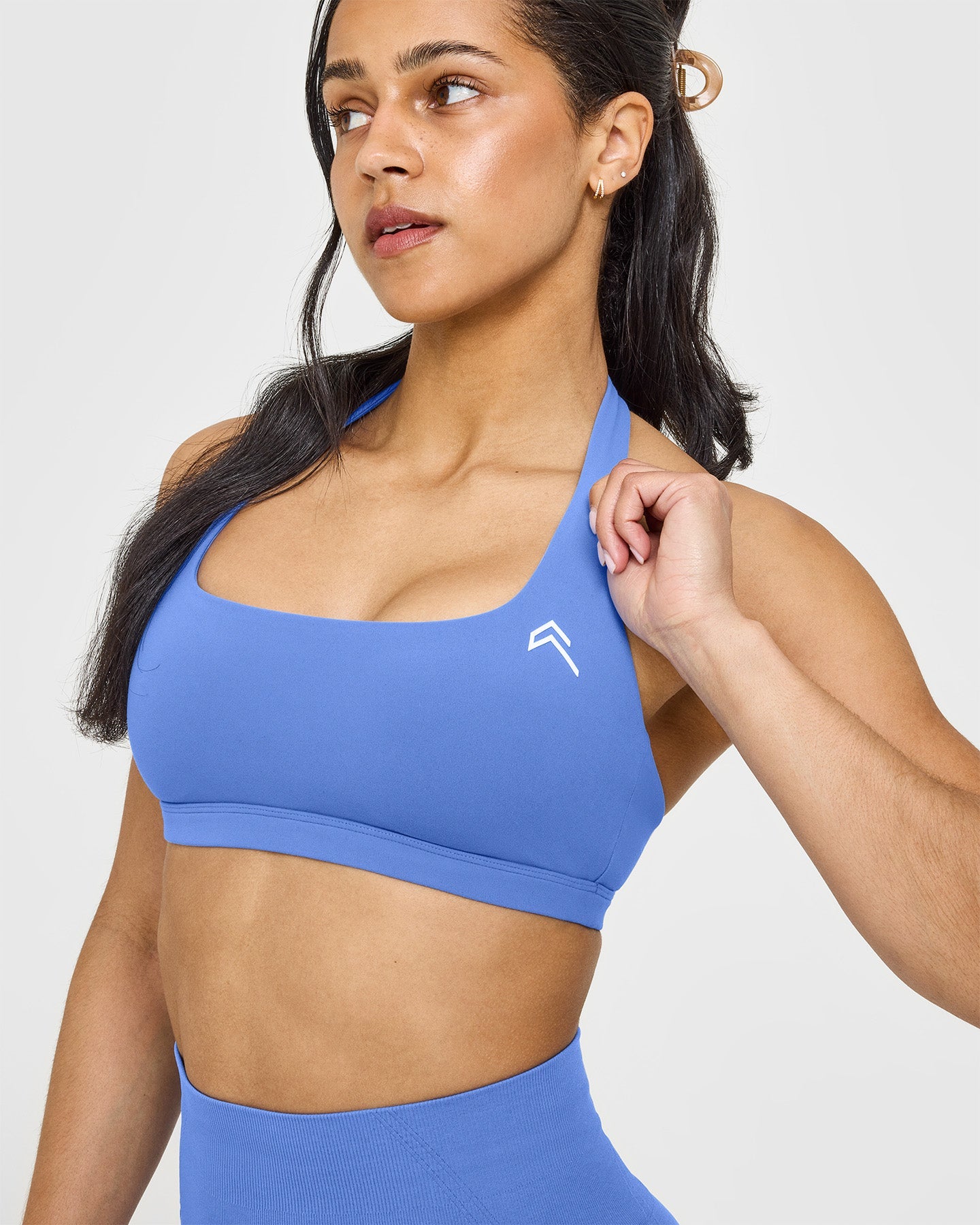 EasyLift™ Halter Bralette - Comfortable Wireless Support Bra in Glaucous Blue | Perfect for Yoga, Workout and Everyday Wear