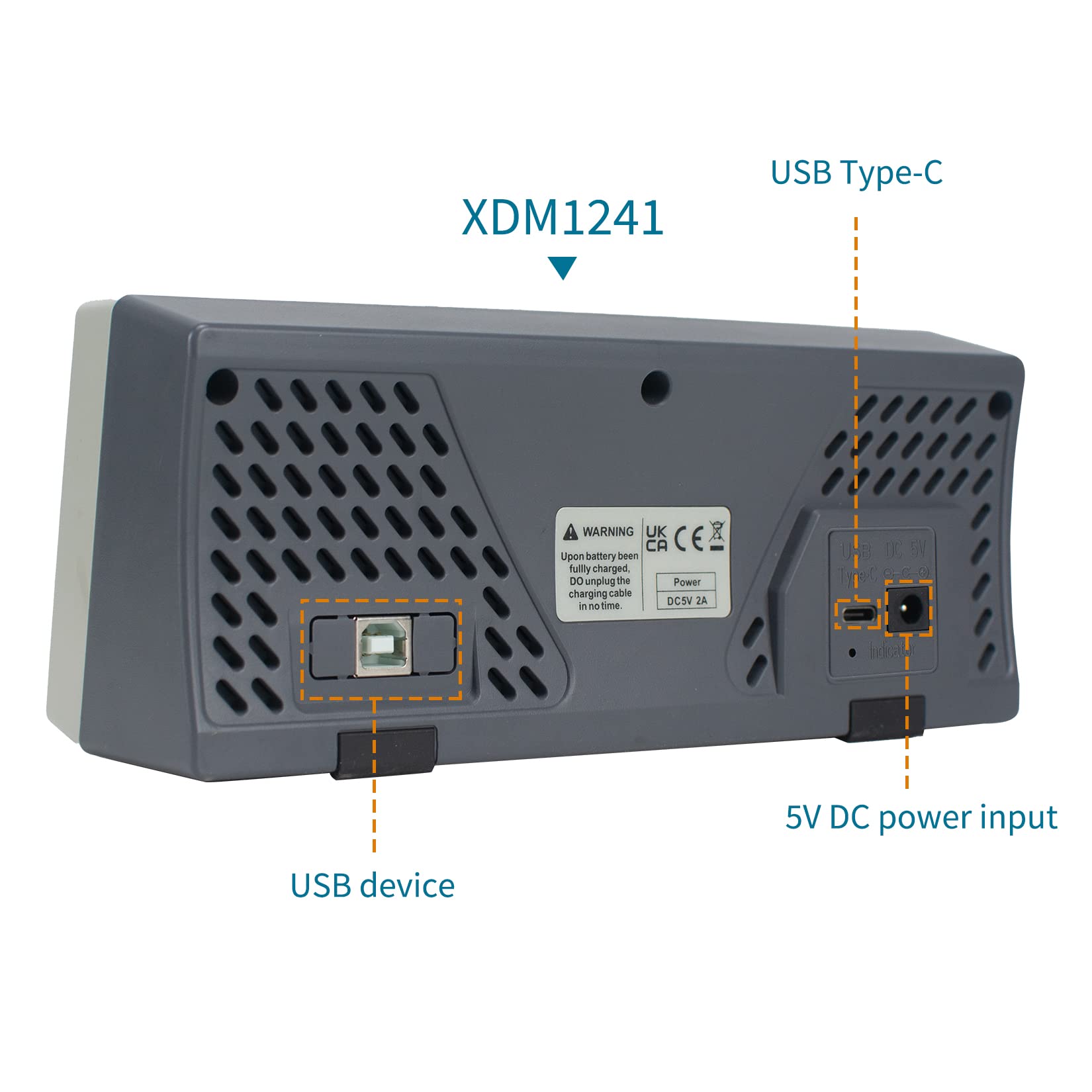 OWON XDM1241 Portable Digital Multimeter - 3.5in LCD True RMS Meter with 55000 Counts, Temperature Measurement for Electronics, Labs & Factories | Ideal for Electricians, Engineers & DIY Home Repairs