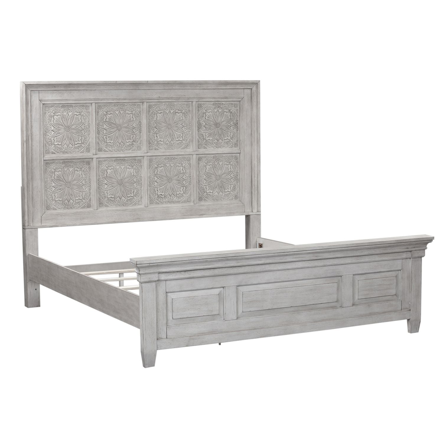 Heartland King Size Bed Frame with Headboard - 824 BR15H/16/90 - Sturdy Metal Platform Bed for Master Bedroom, Guest Room & Dormitory