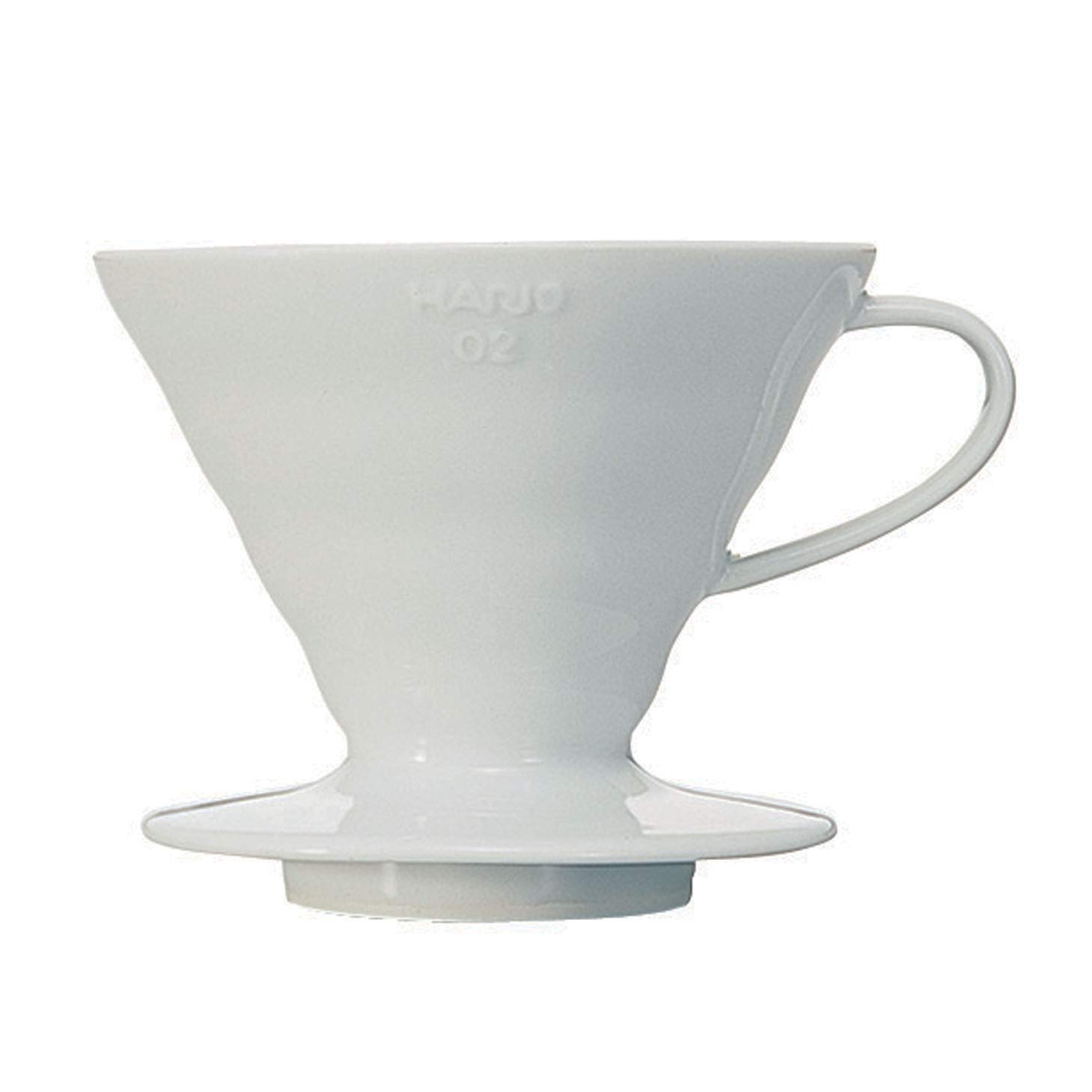 Hario V60 Ceramic Coffee Dripper Pour Over Cone - Size 02 White | Premium Hand Drip Coffee Maker for Home & Office Brewing | Perfect for Single Serve Pour Over Coffee Lovers
